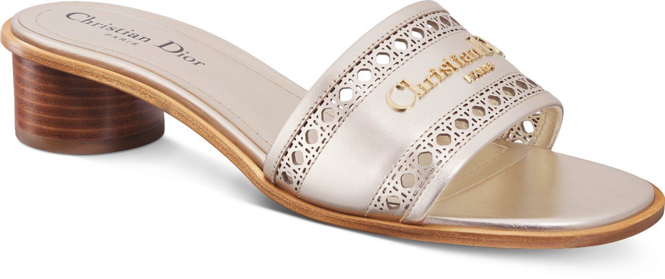 Dior Or D-Lane Slide mit Absatz aria_threeQuarterClosedView