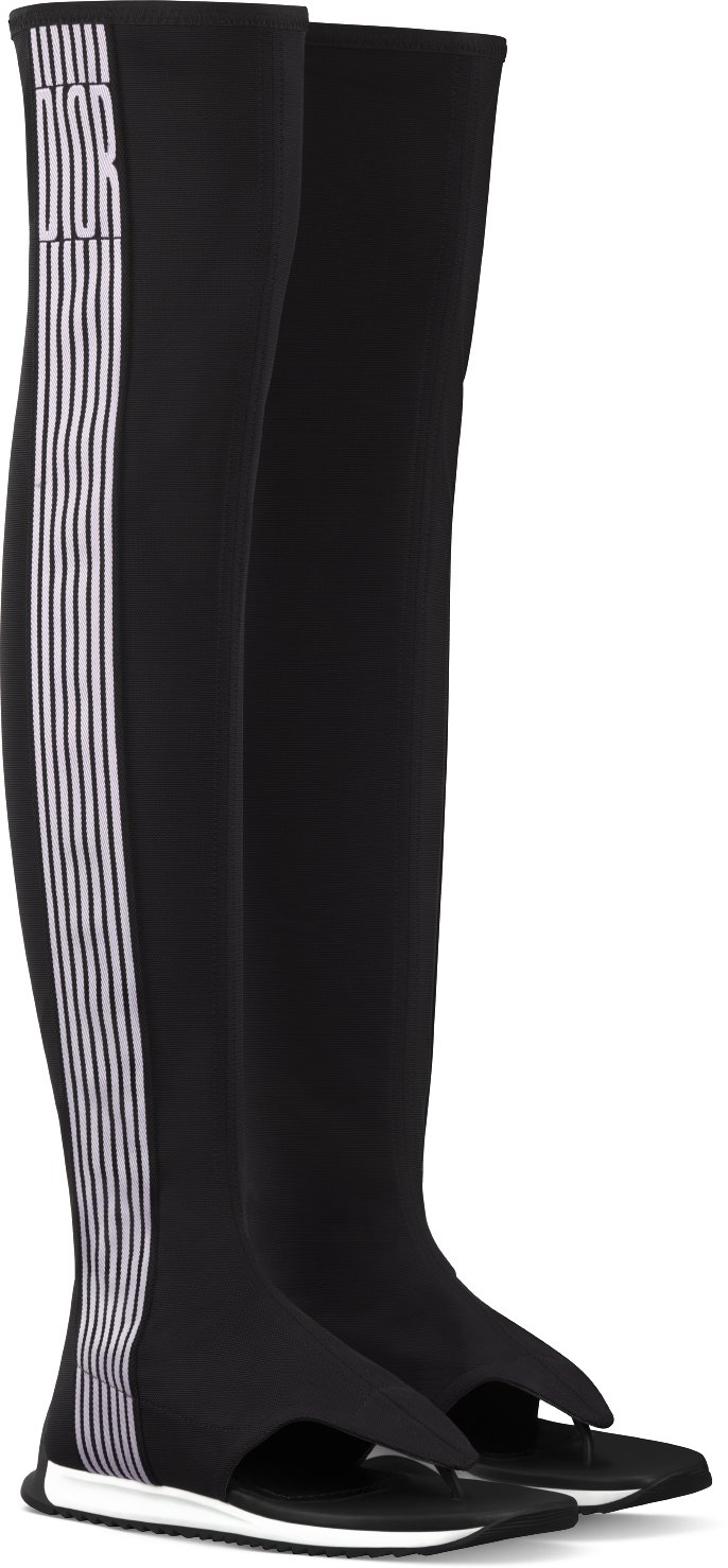 Optical-D Thong Thigh Boot Three quarter closed view