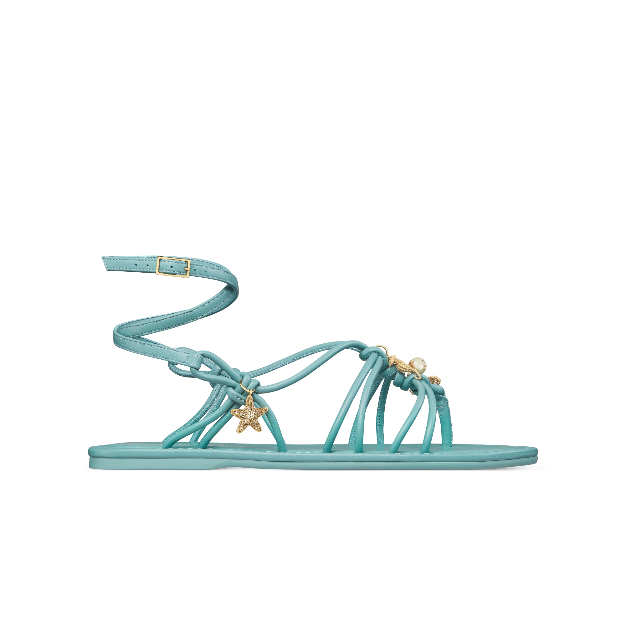 Dioriviera D-Sand Thong Sandal Sky Blue Lambskin | DIOR