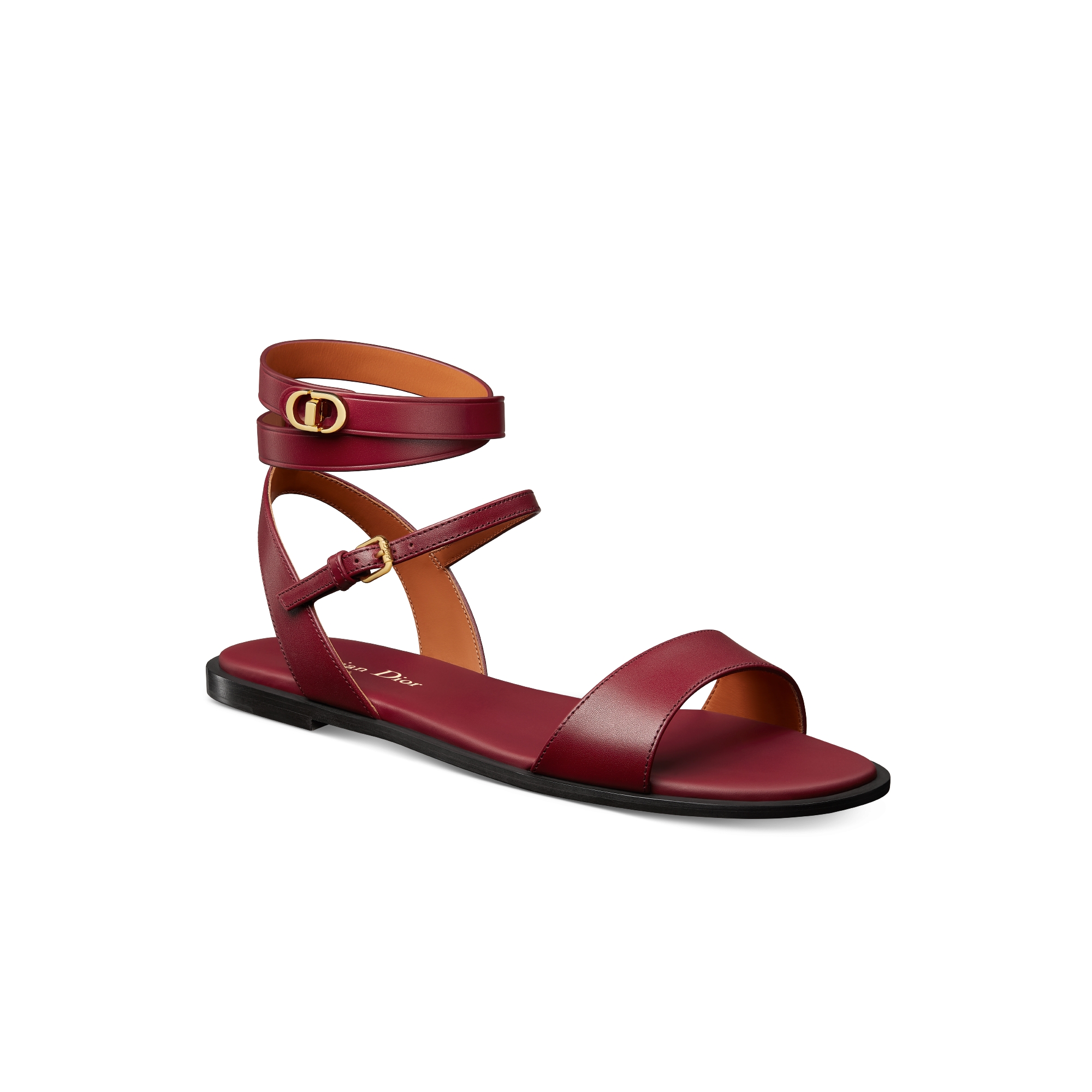 Dioriviera D-Sand Thong Sandal Begonia Pink Lambskin | DIOR
