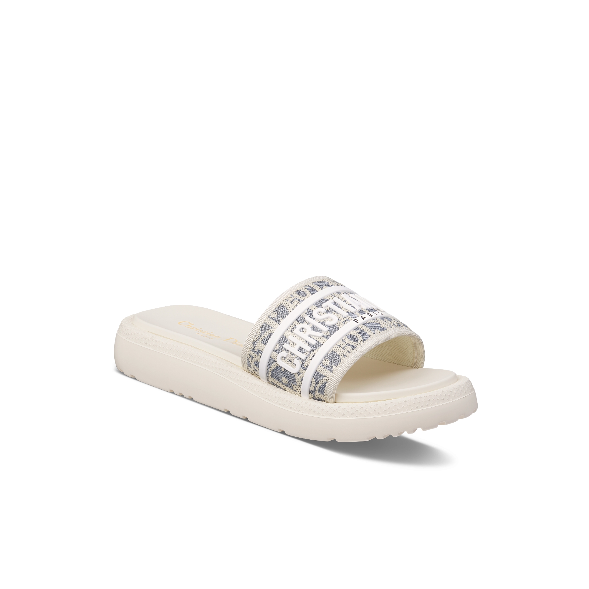 【最終値下げ】Dior Dway プラットフォームスライド DIOR | Dway プラットフォームスライド ラフィア & エンブロイダリー