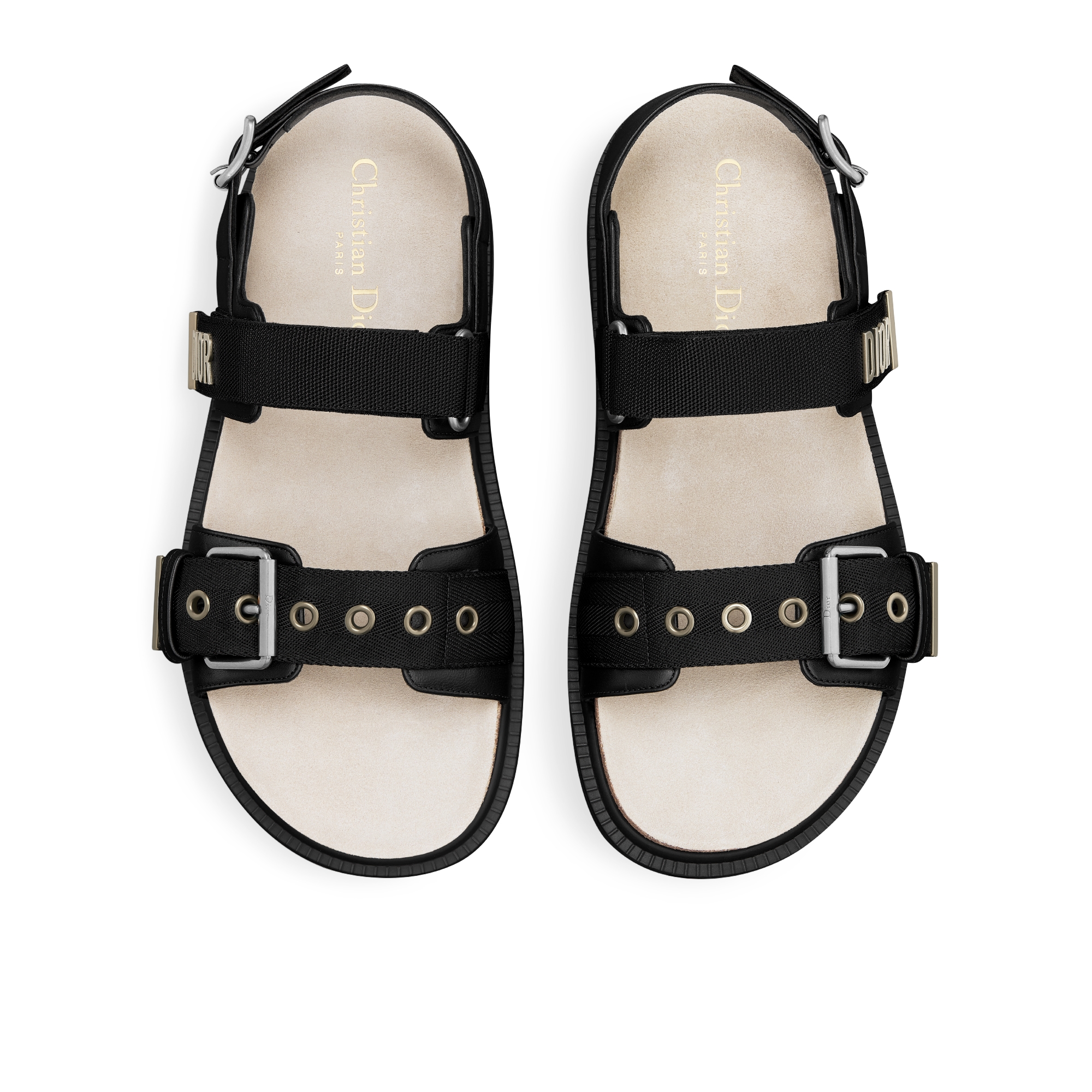 Dioract サンダル ラムスキン & テクニカル ファブリック E06