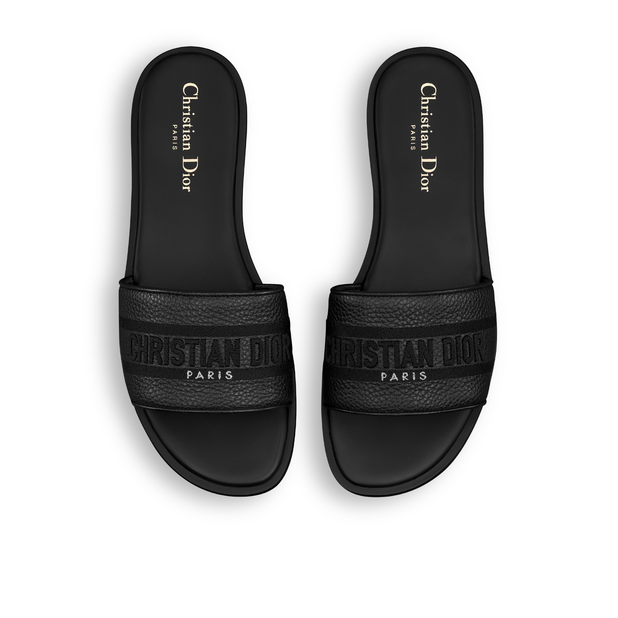 Mule Dway Cuir de veau grainé noir E06