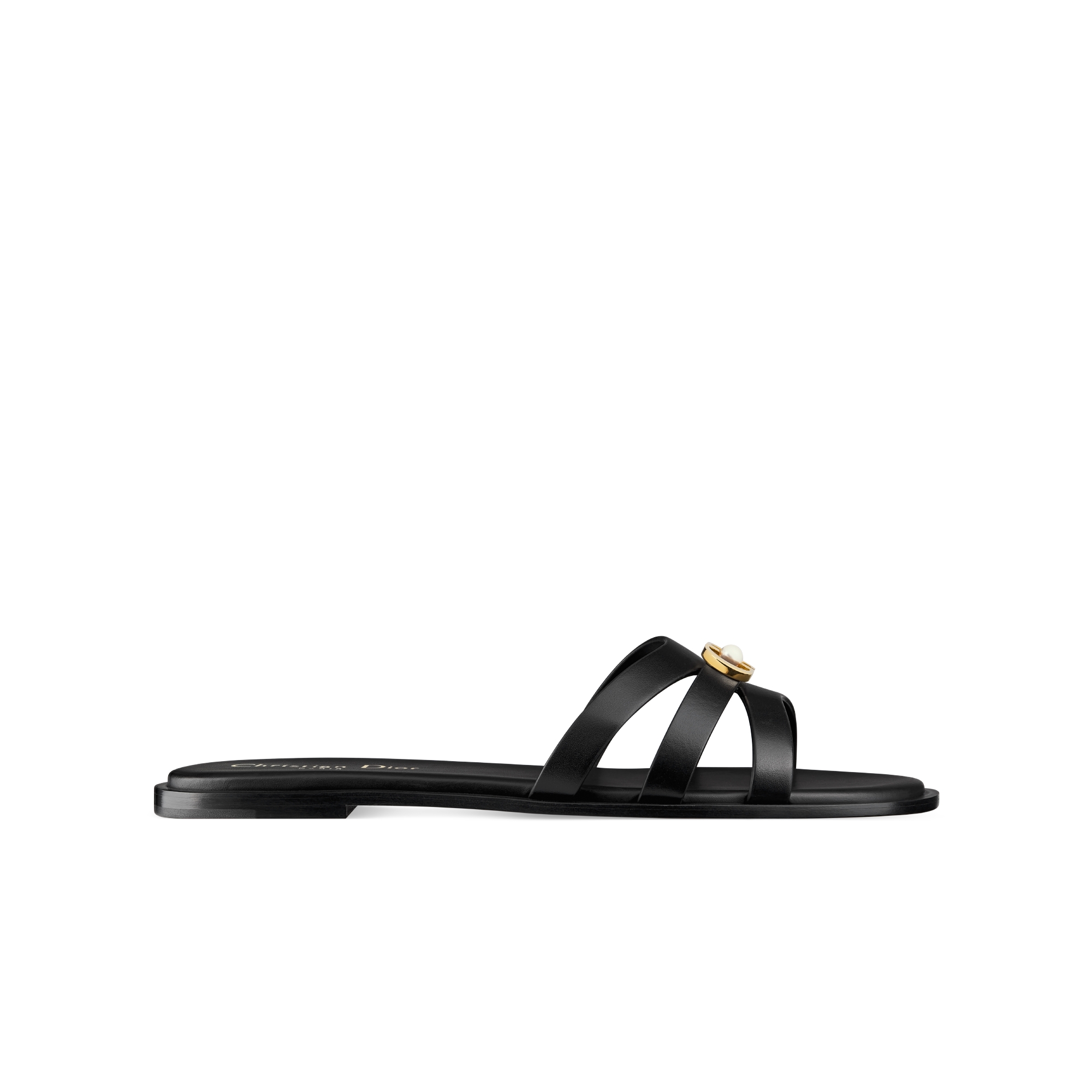 30M Slide Black Calfskin E02 Black Calfskin