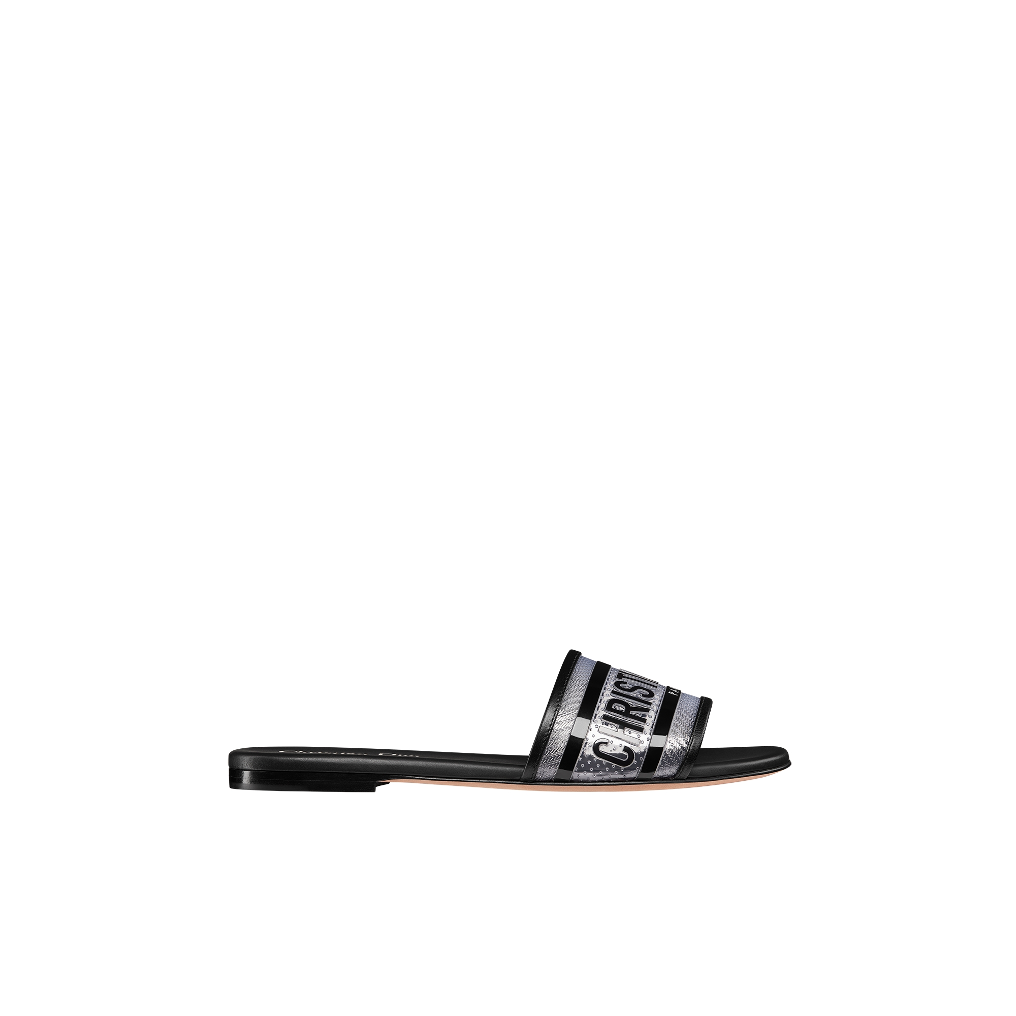 Dway Slide Transparent and Black Vinyl | DIOR