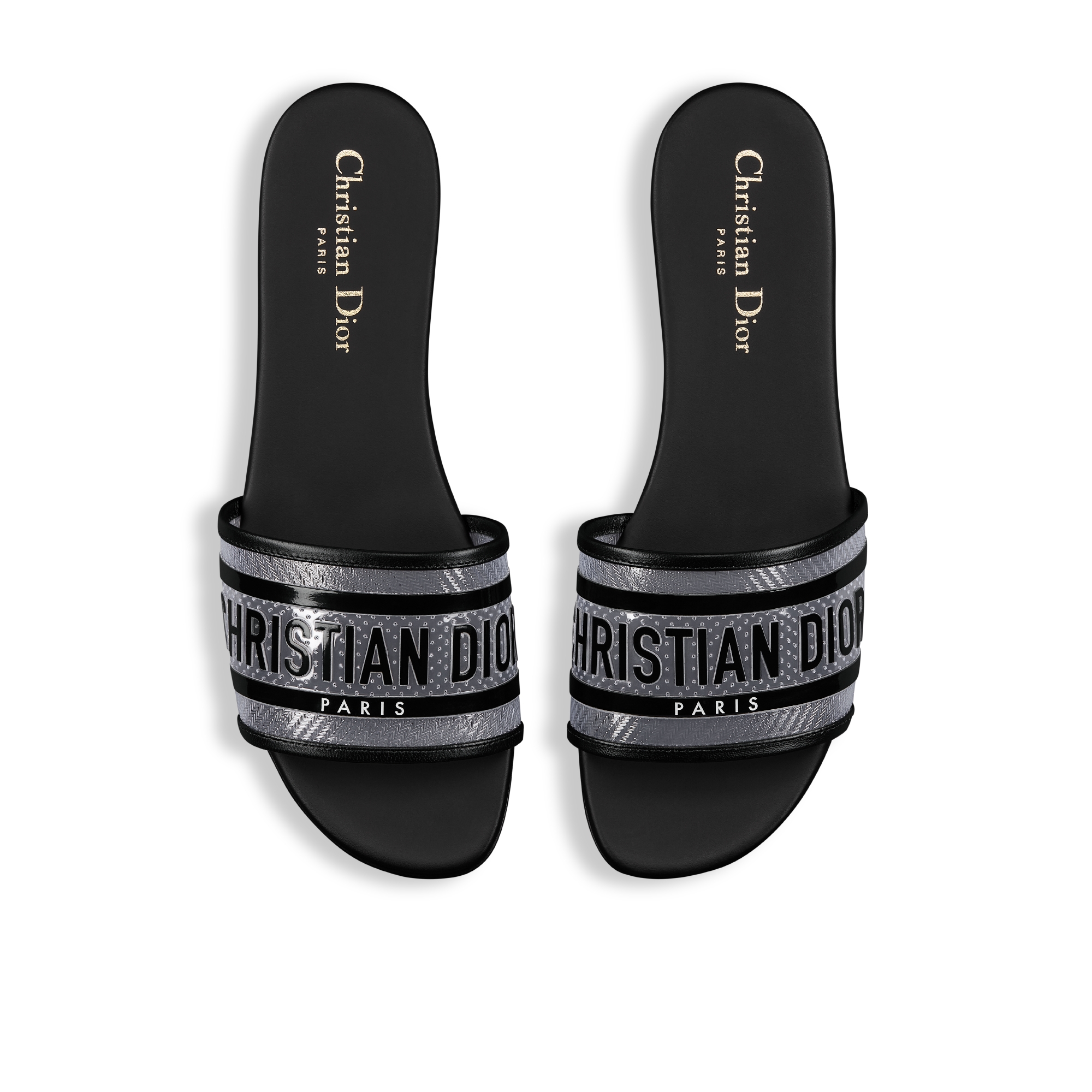 Slide Dway Vinil transparente e preto E06