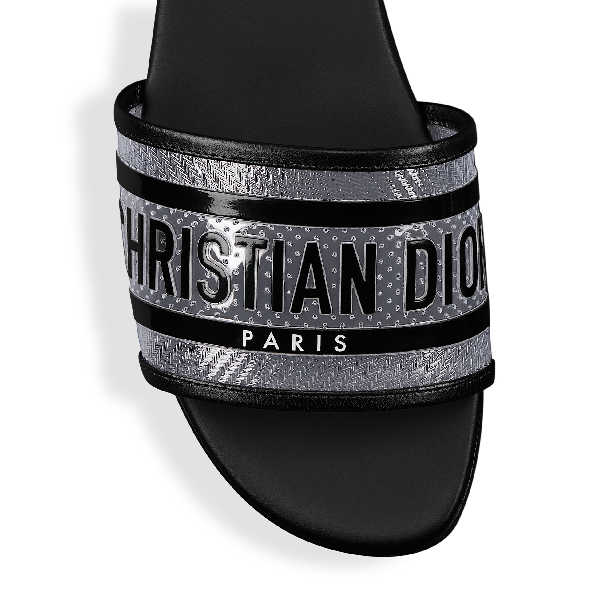 Slide Dway Vinil transparente e preto E09