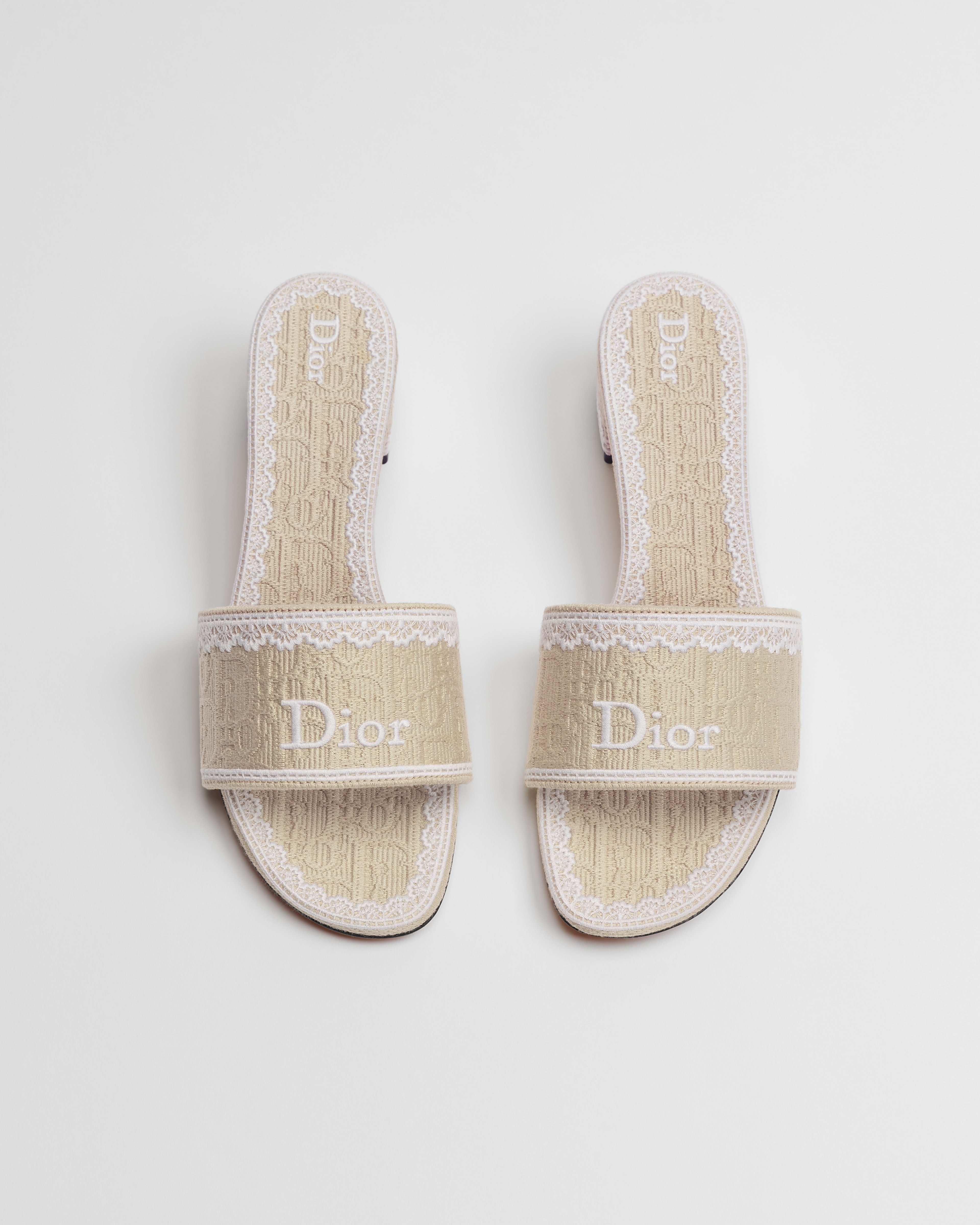 Dior Dentelle Heeled Slide