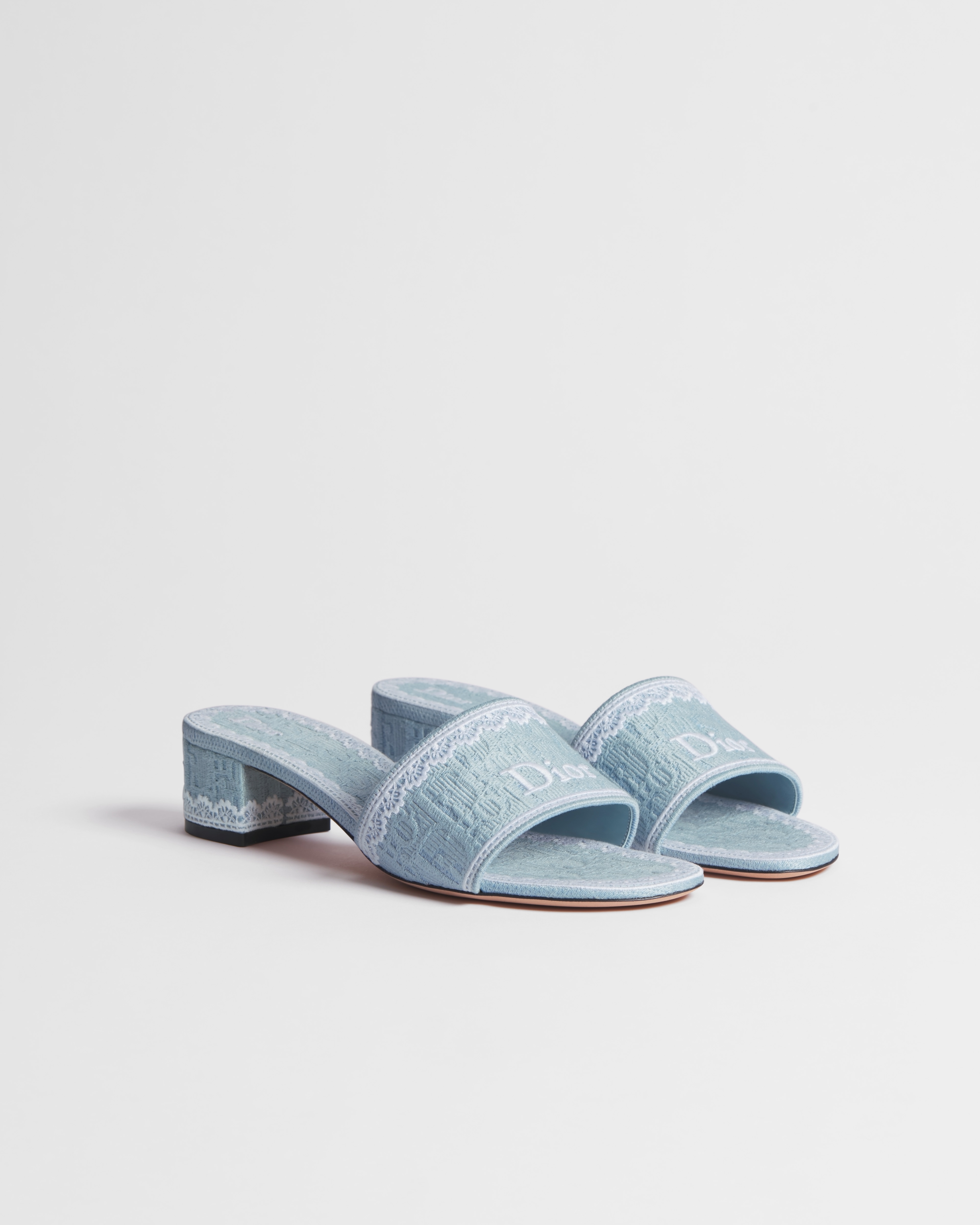 Dior Dentelle Slide mit Absatz