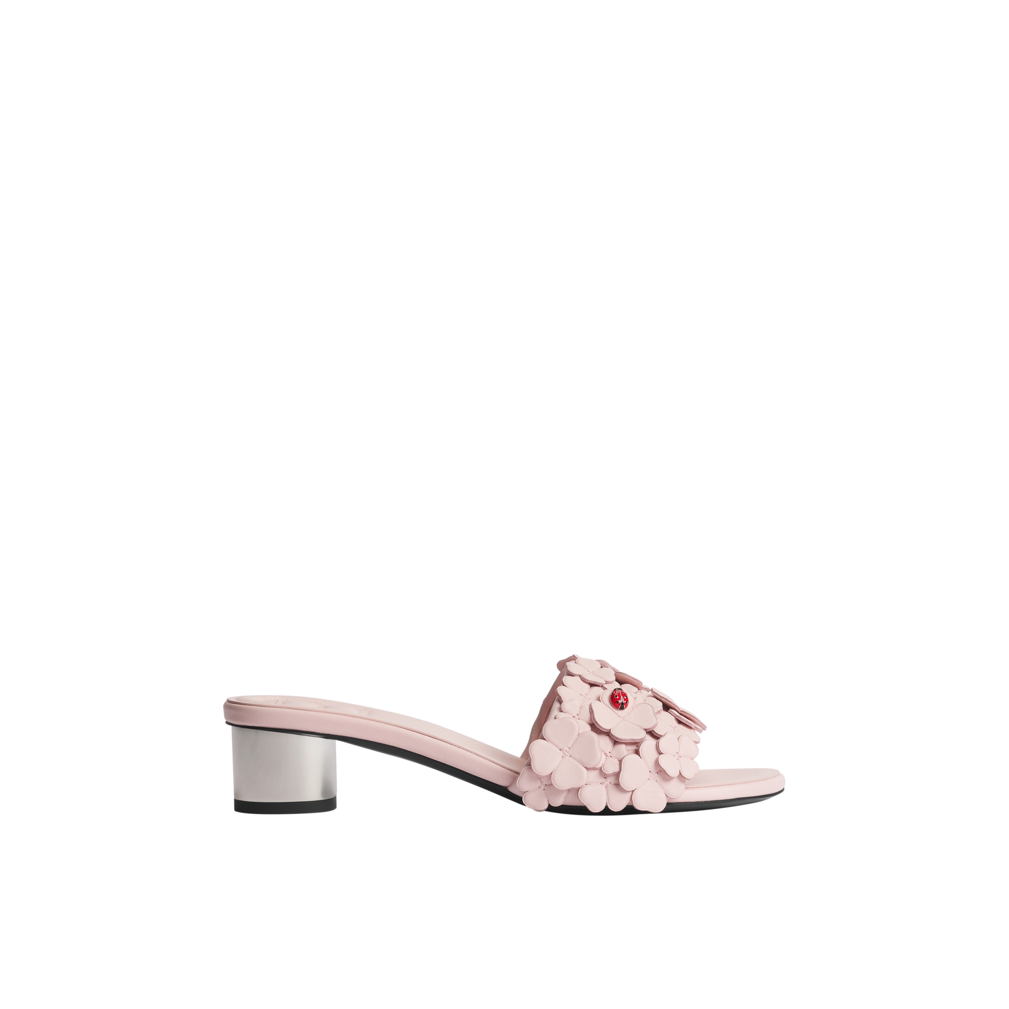  Soupir Pink Dior Clover Embroidered Lambskin