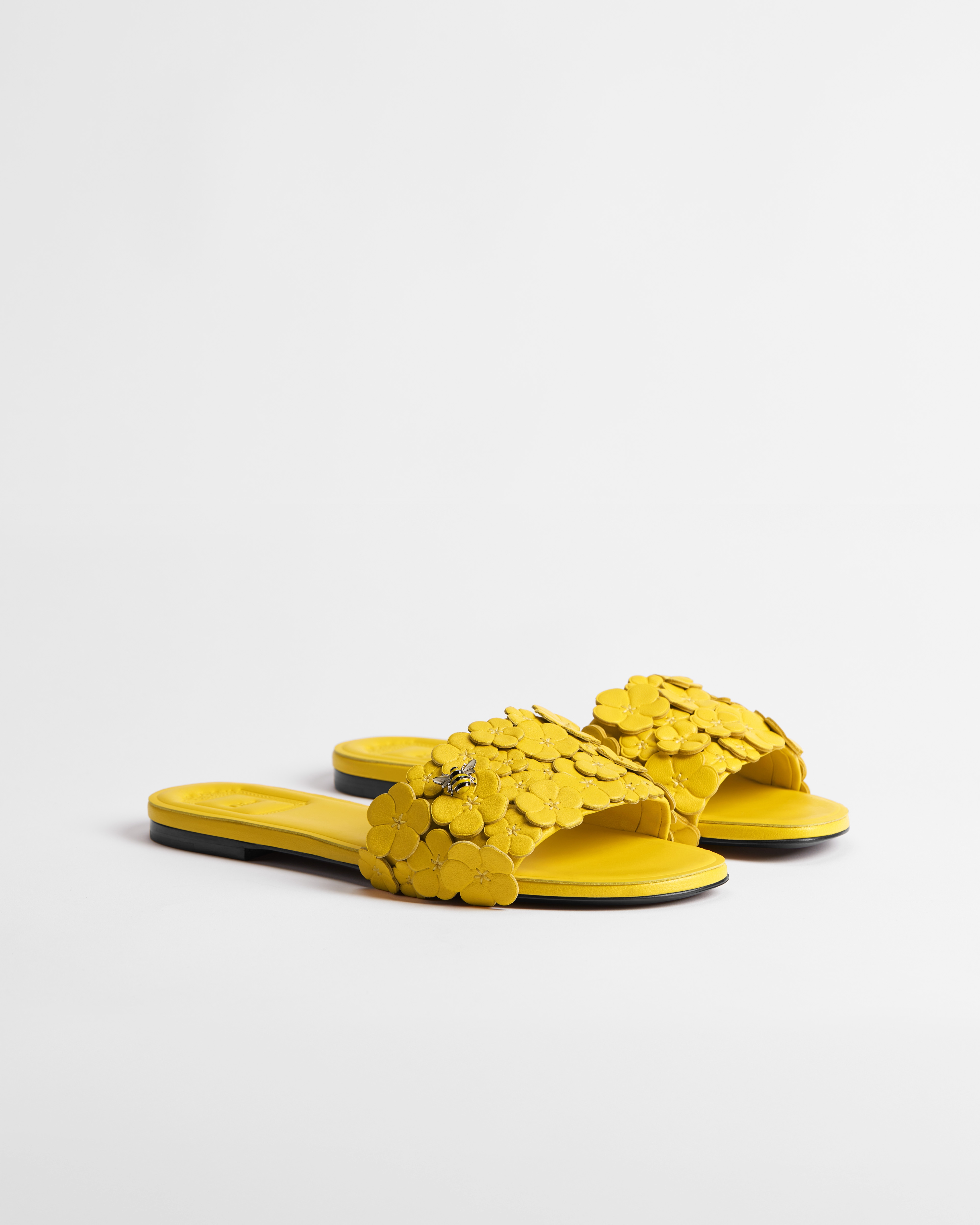 Mule Dior Bloom Piel de cordero con bordado Dior Buttercup E03