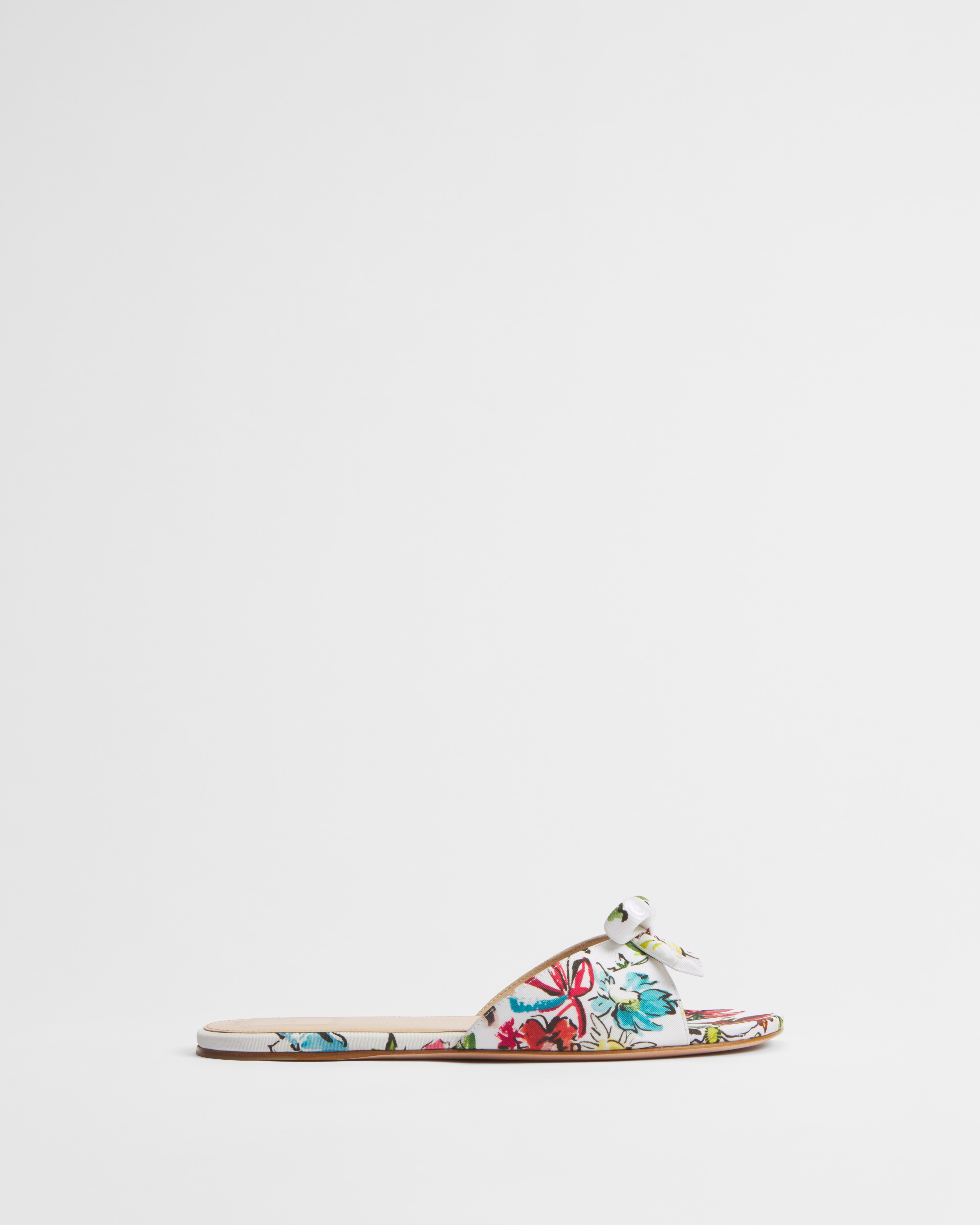 Dioriviera Dior Bow Slide Funktionstwill in Weiß mit Dior Arabesque Motiv in mehreren Farben E02