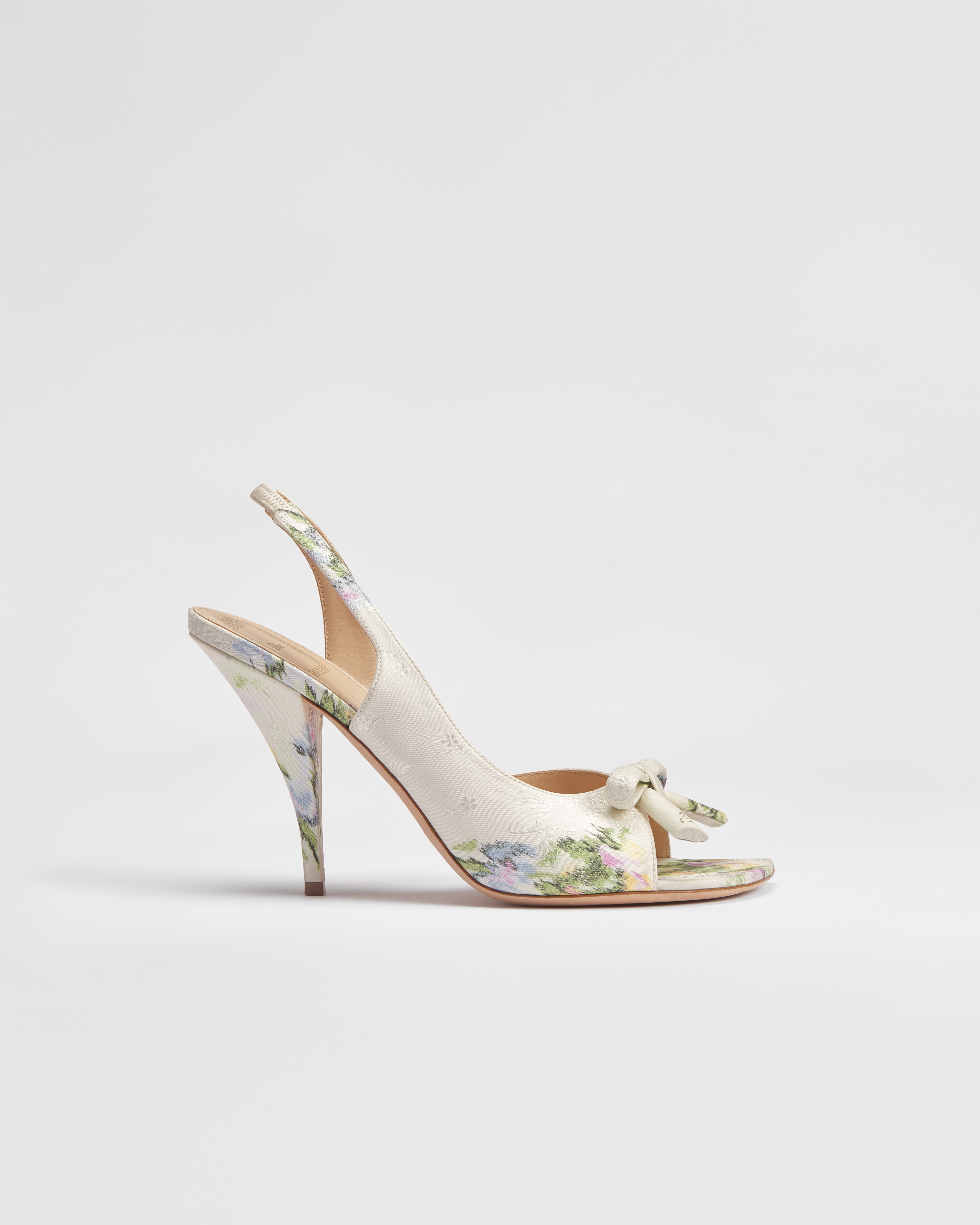 Dior Bow Heeled Slingback Sandal