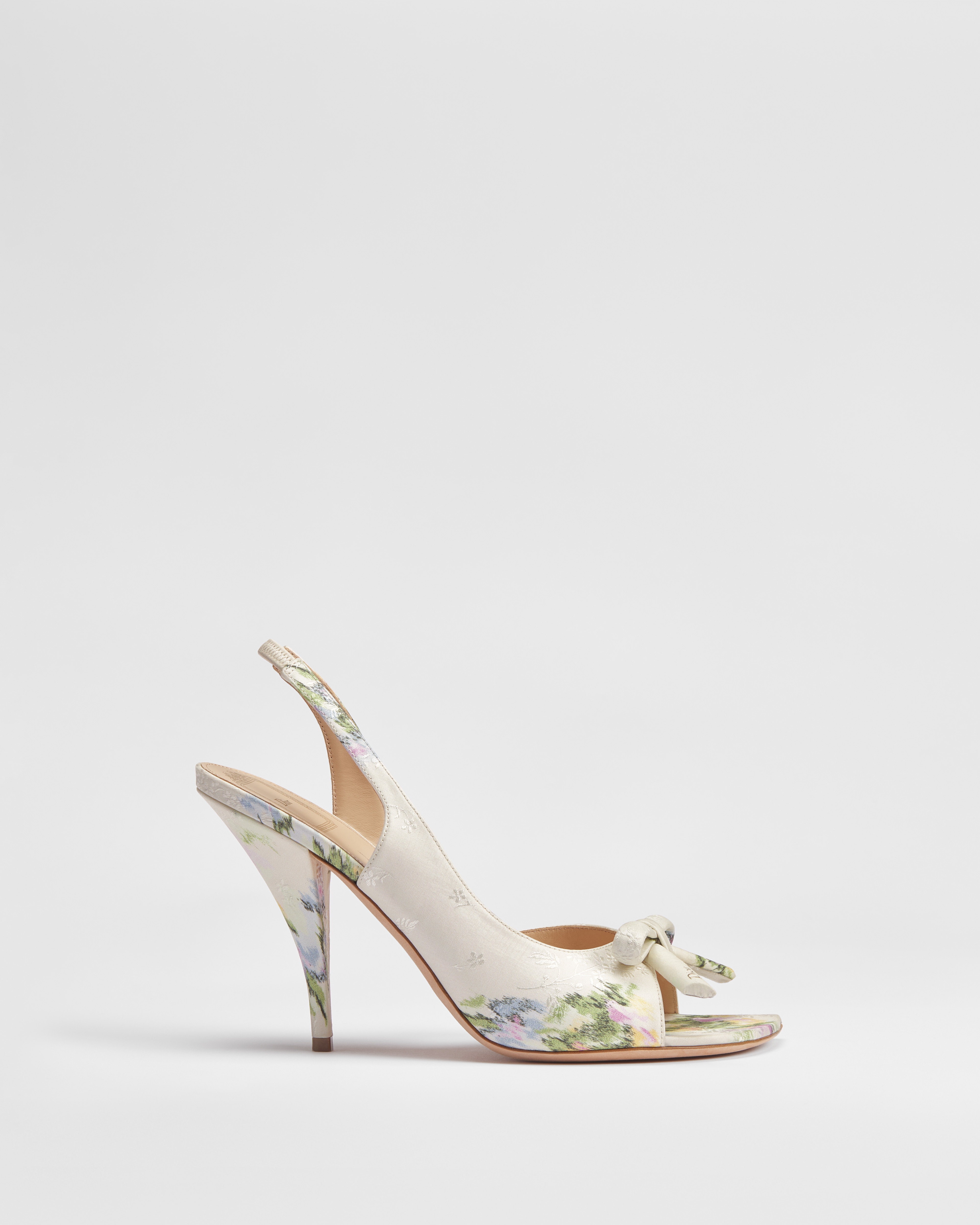 Dior Bow Slingback-Sandalette Dior Secret Garden Jacquard in mehreren Farben E02