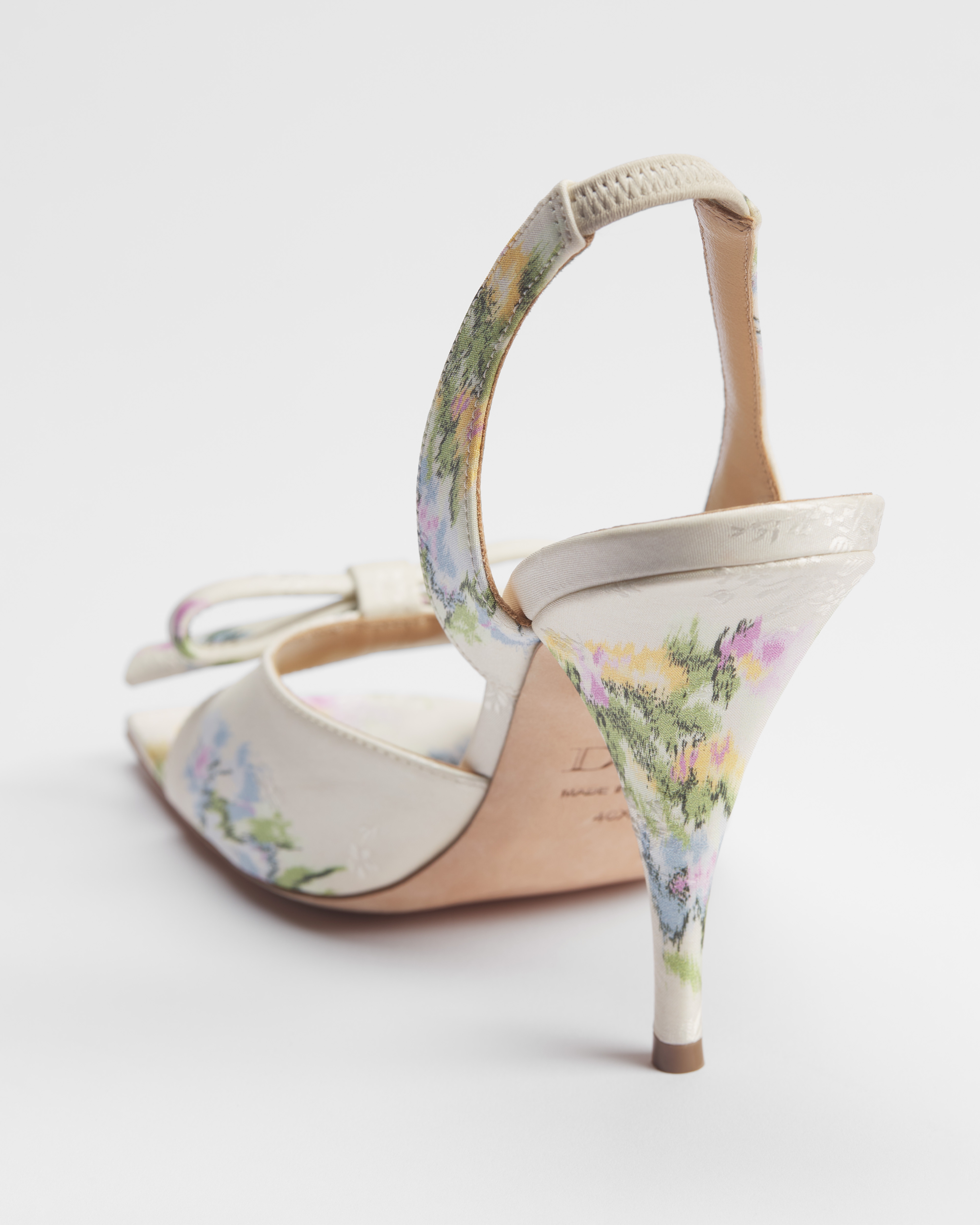 Dior Bow Heeled Slingback Sandal