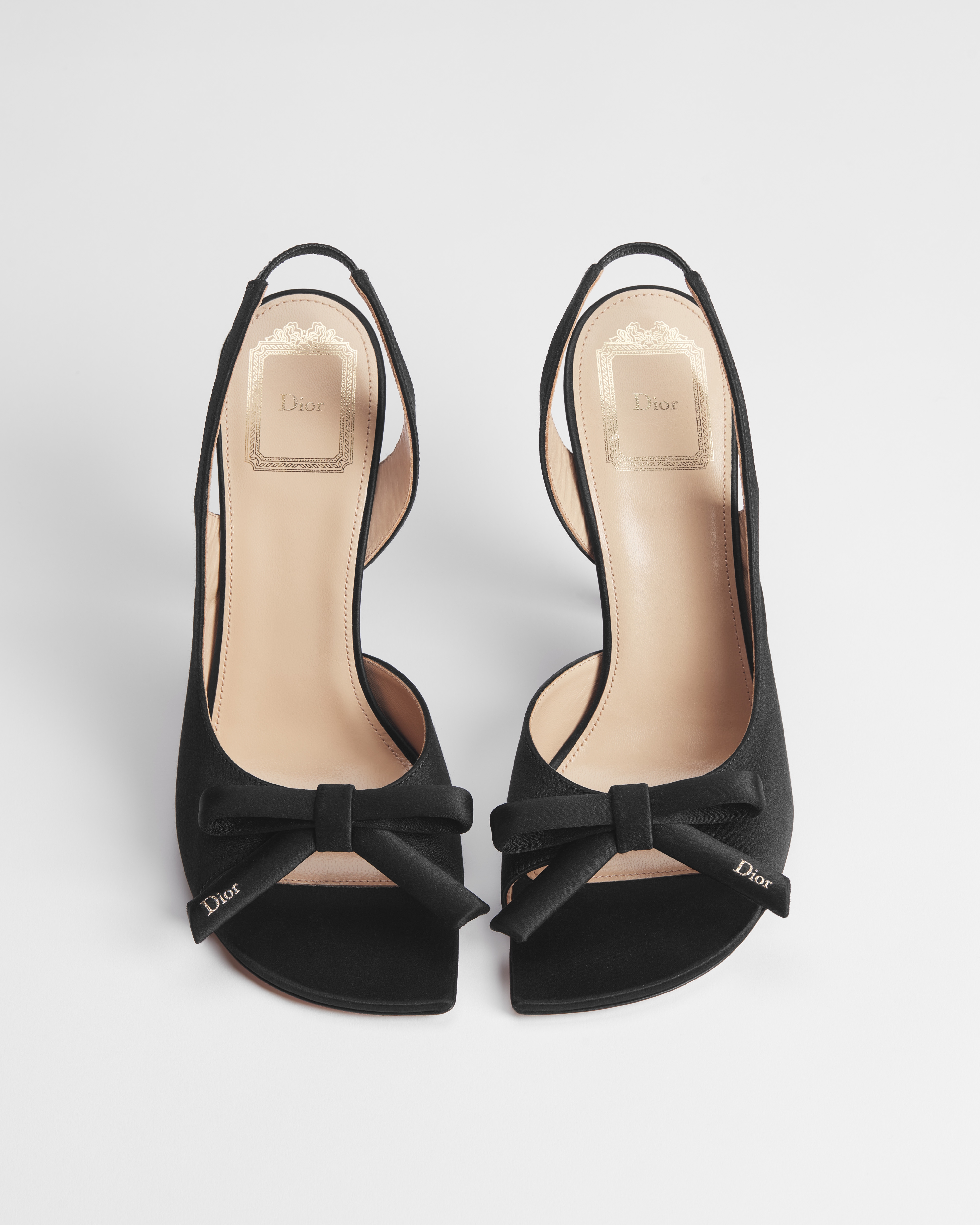 Dior Bow Heeled Slingback Sandal