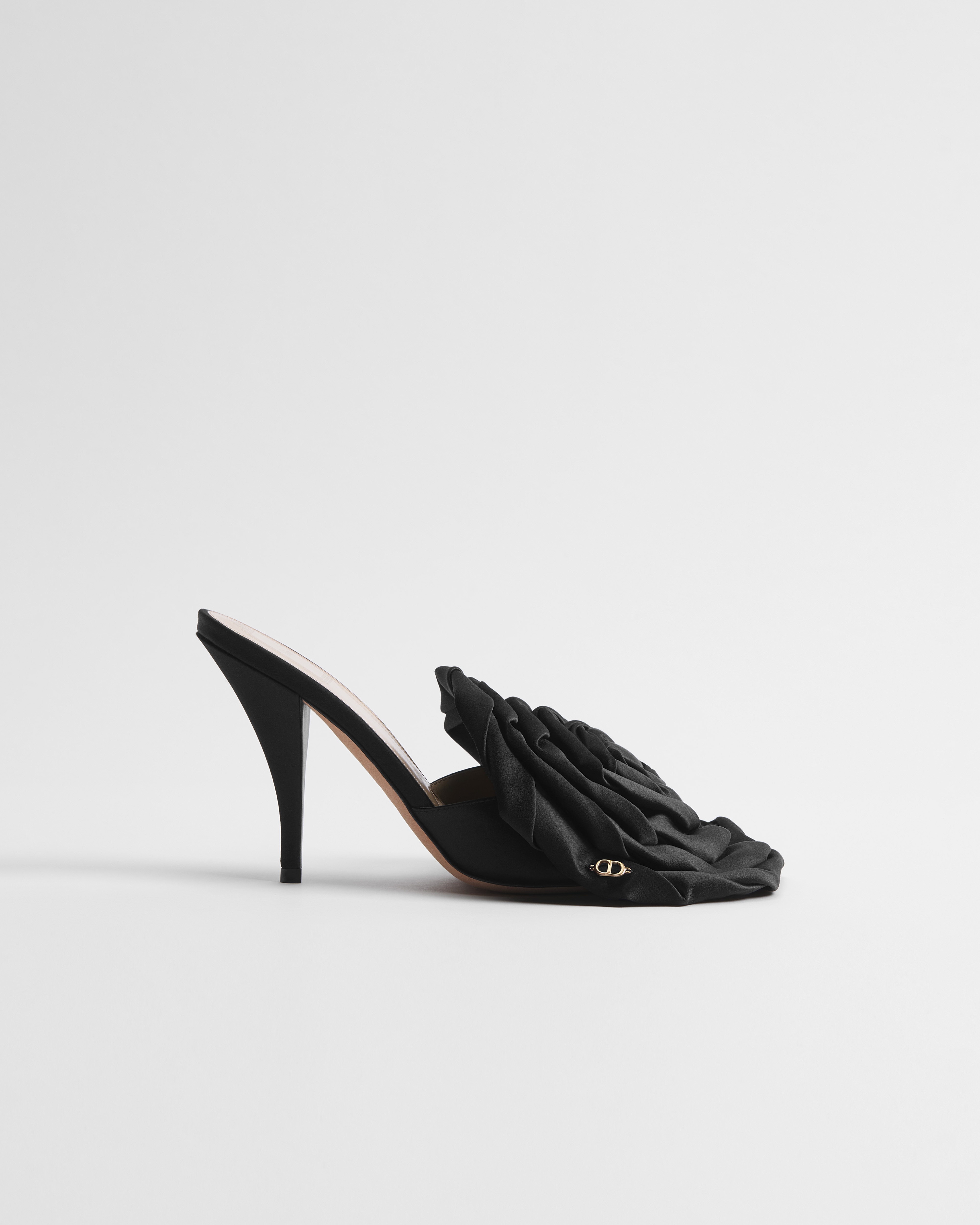 Sandalo con tacco Dior Aurore Raso nero E02