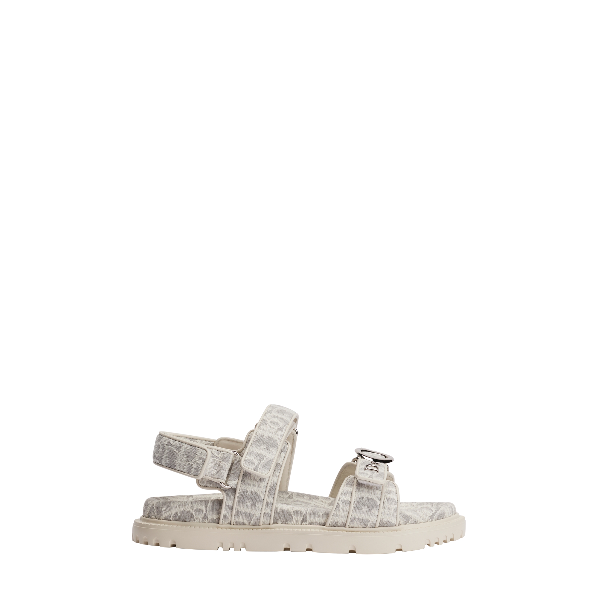 MyDior Sandal White and Gray Dior Oblique Jacquard E02