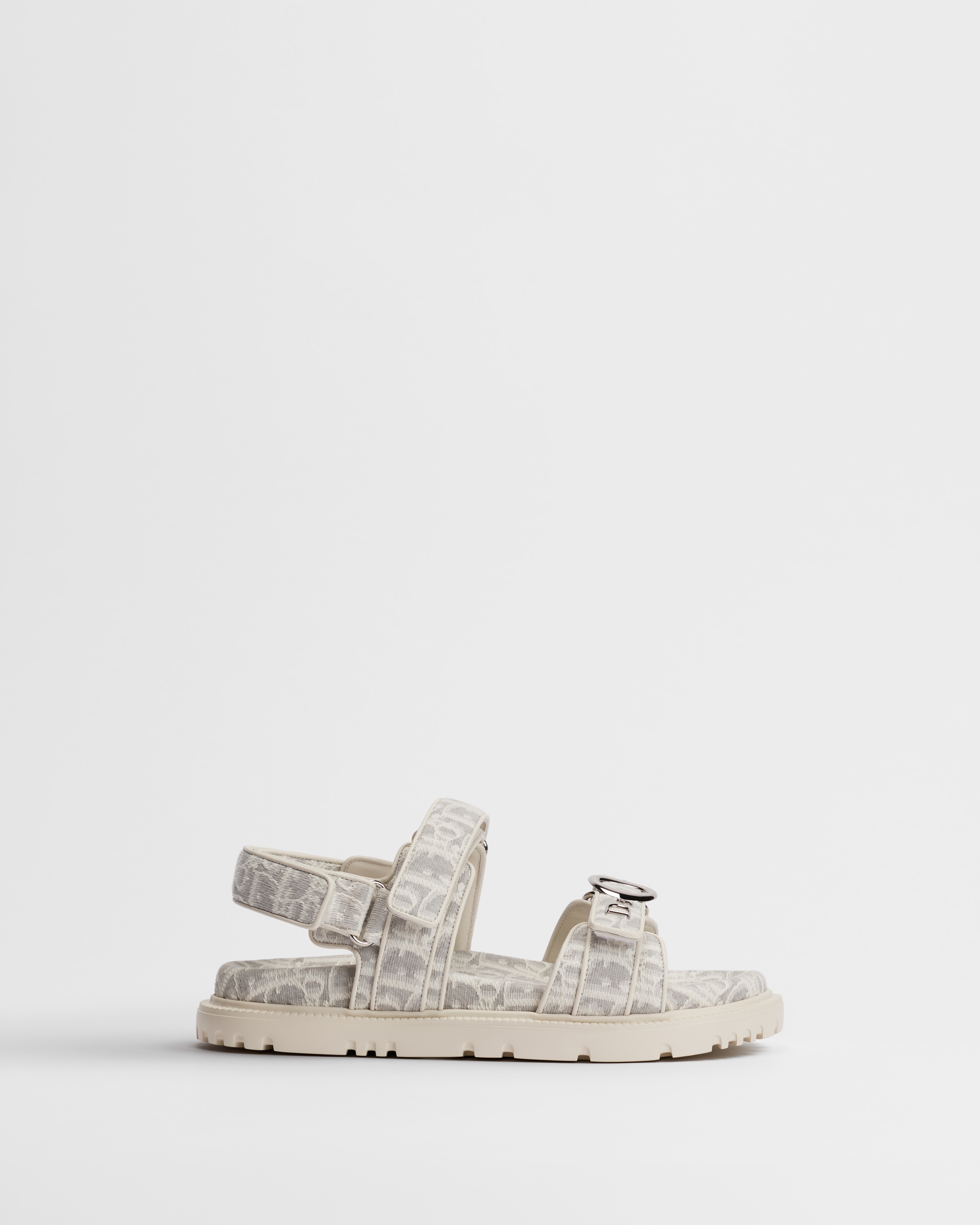 MyDior Sandal White and Gray Dior Oblique Jacquard E02