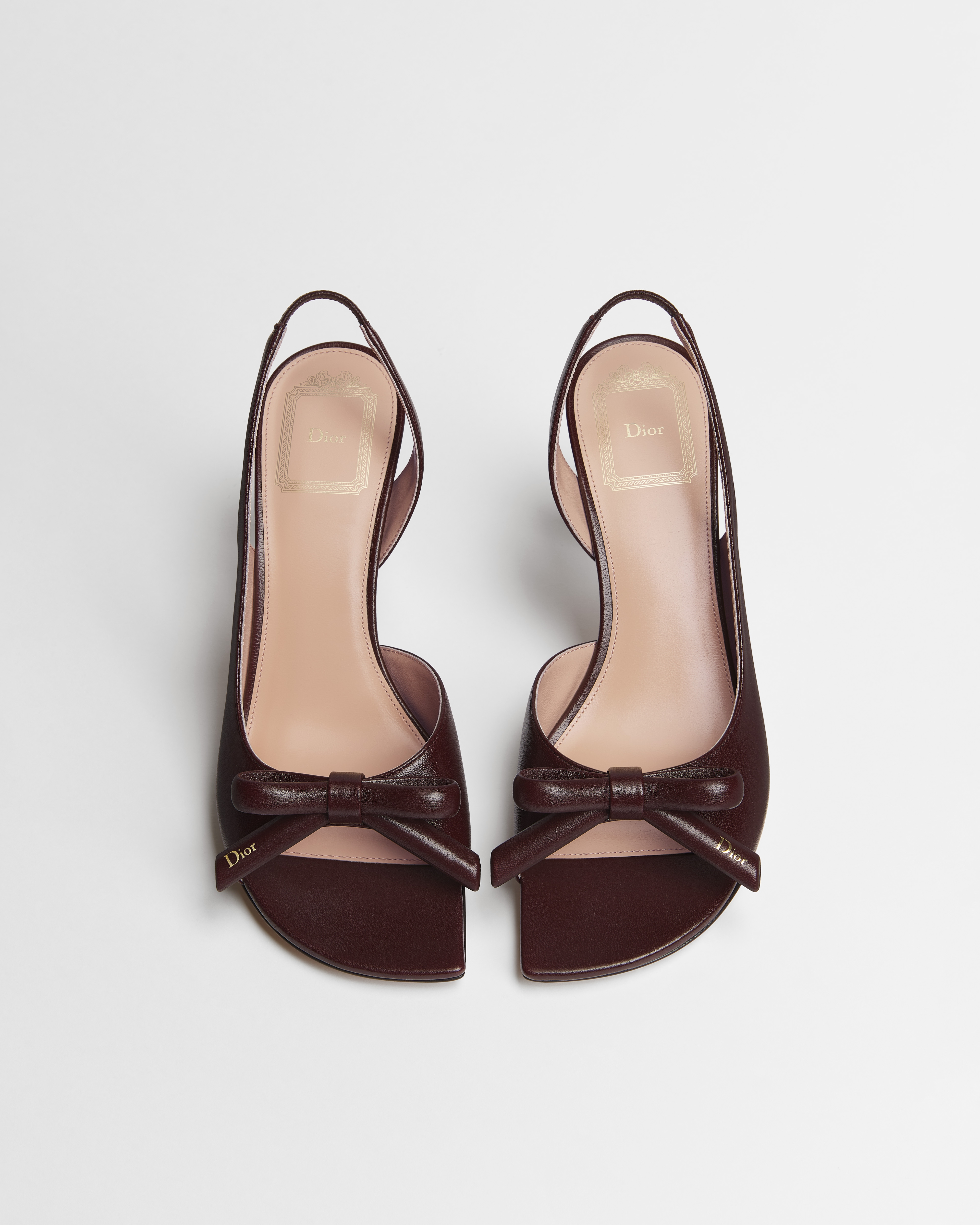Dior Bow Heeled Slingback Sandal
