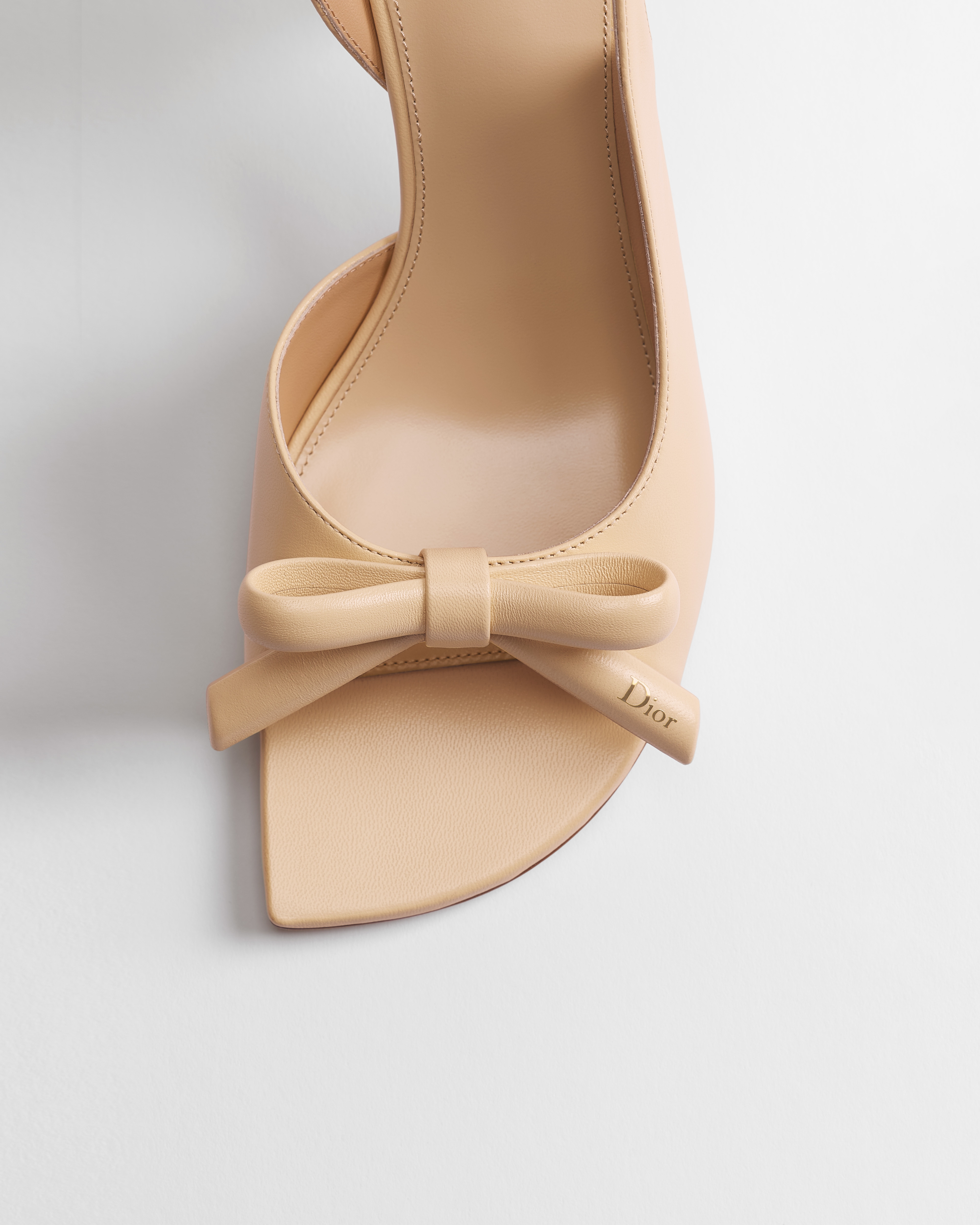 Dior Bow Heeled Slingback Sandal