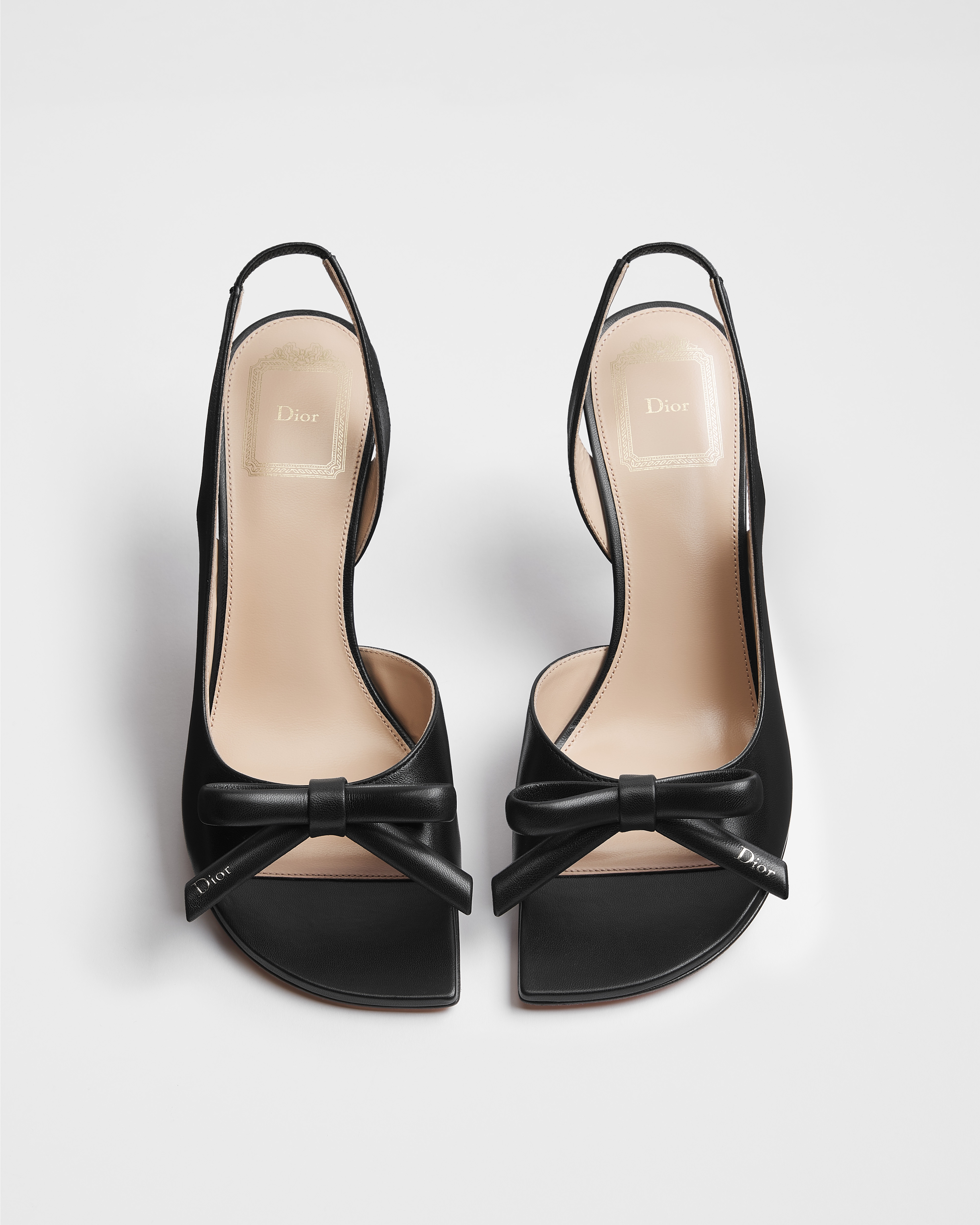 Dior Bow Heeled Slingback Sandal