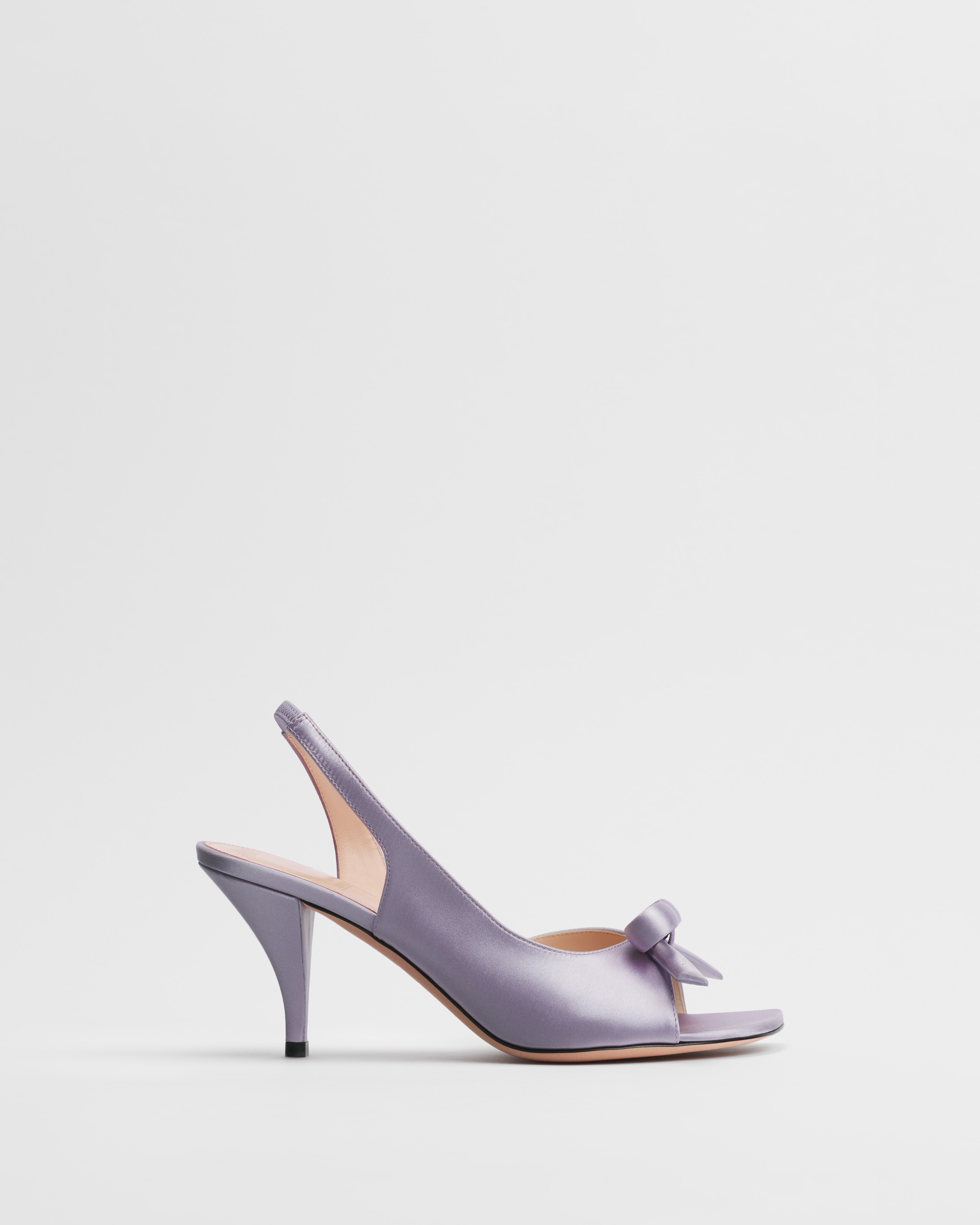 Dior Bow Slingback-Sandalette Satin in Lilas E02