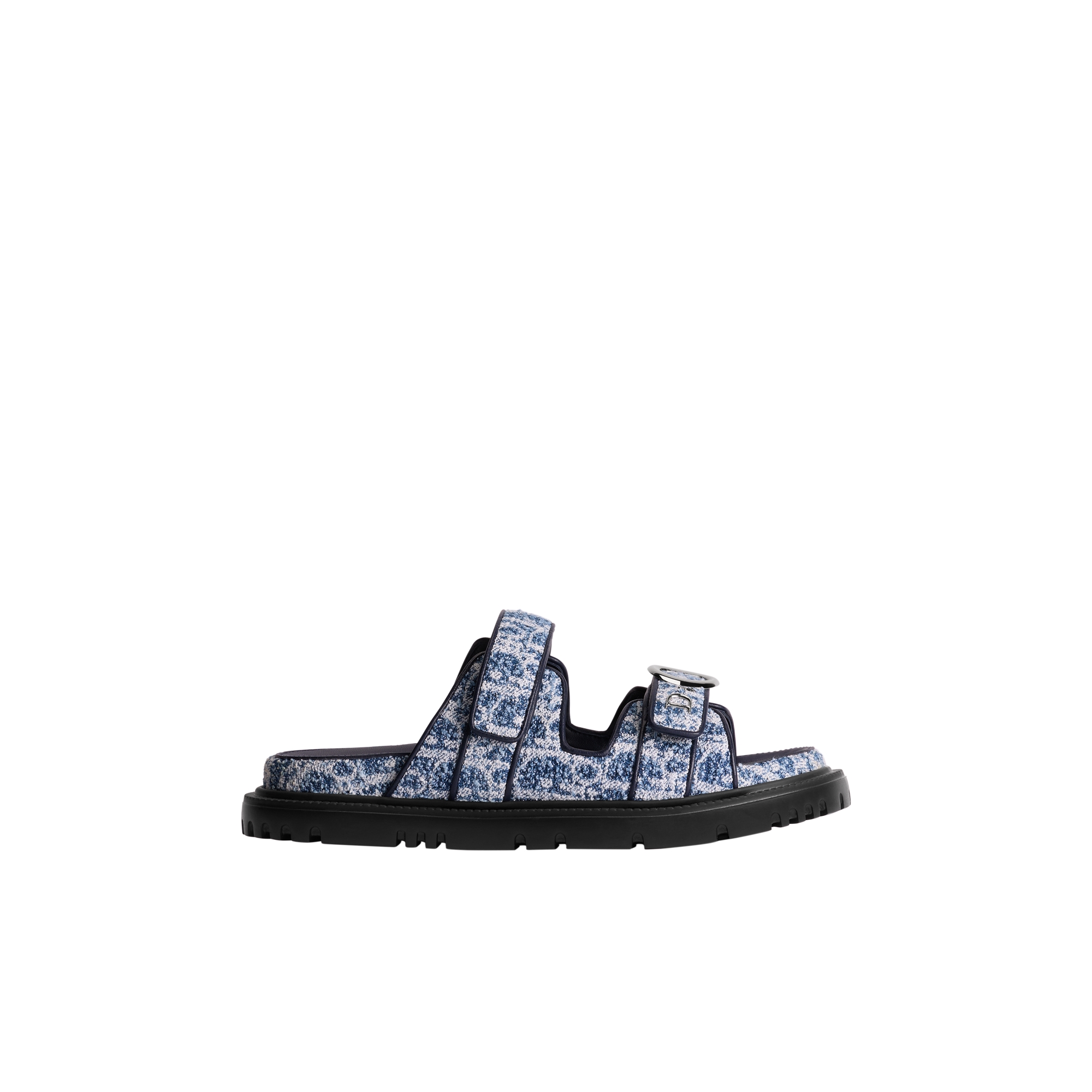 Dioriviera MyDior Slide Blue Spongy Dior Oblique Denim E02