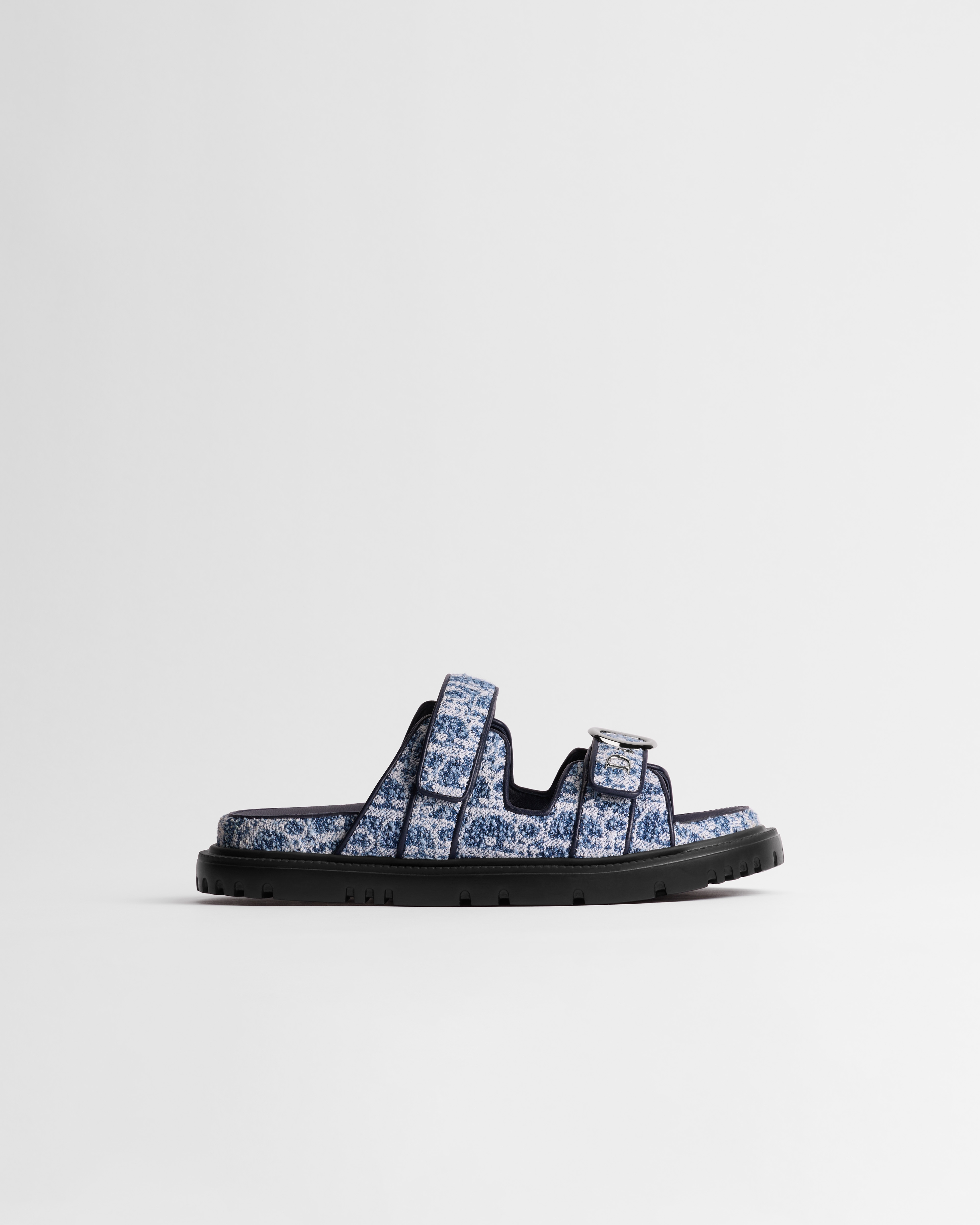 Dioriviera MyDior Slide Blue Spongy Dior Oblique Denim E02