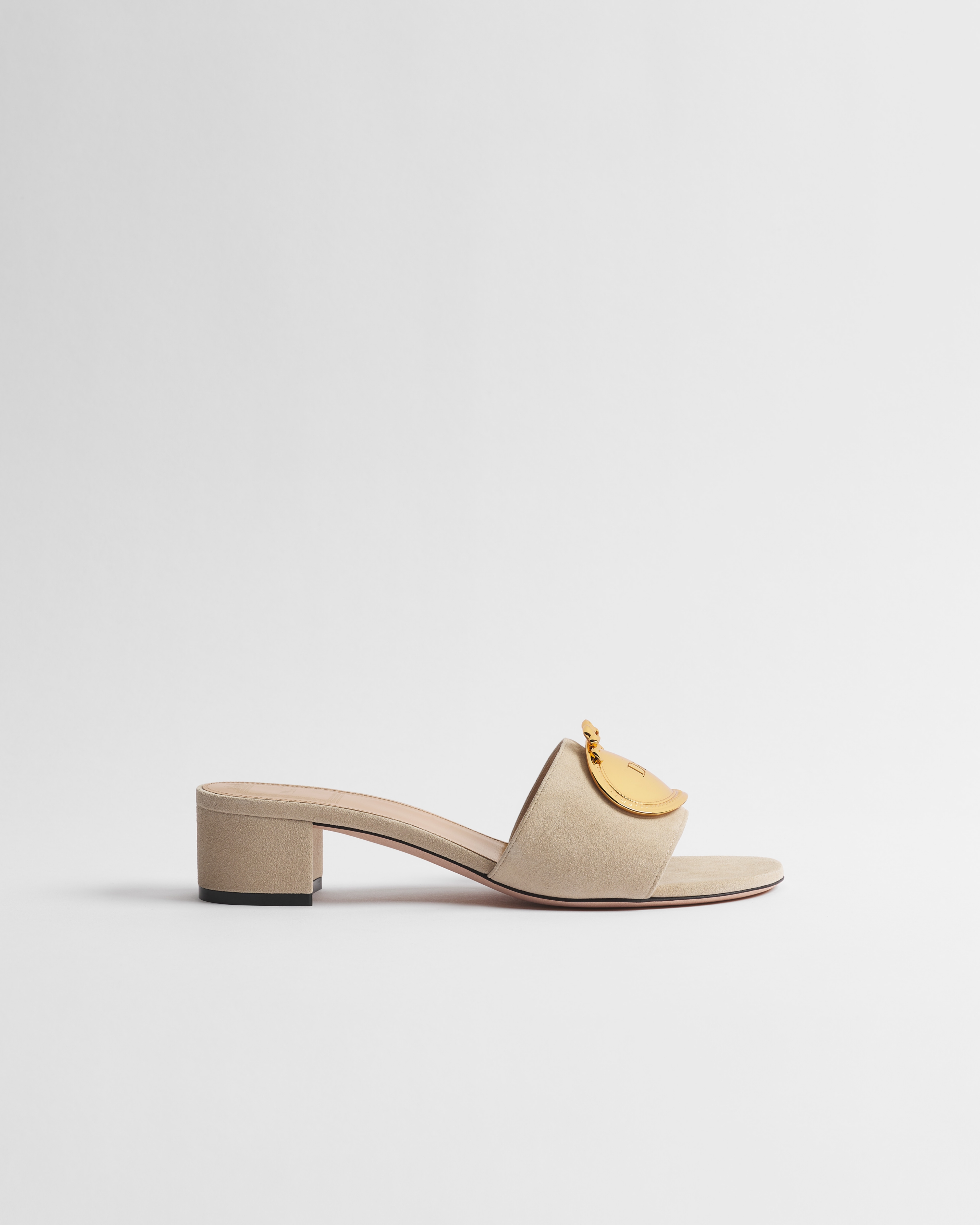 Dior Médaillon Buckle Heeled Slide