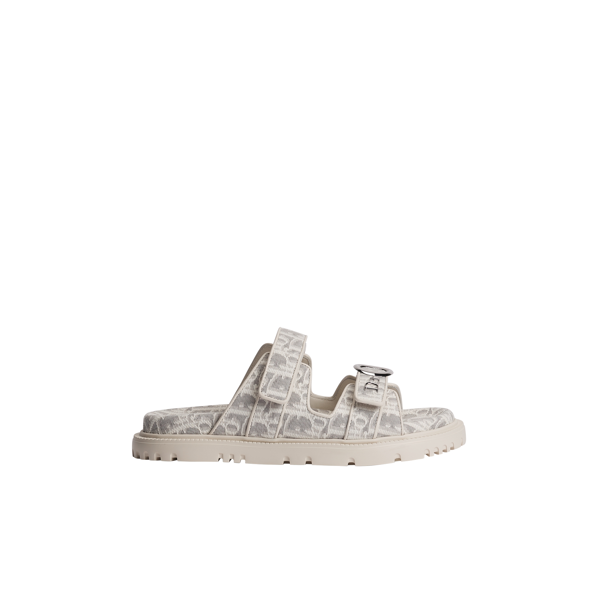 MyDior Slide White and Gray Dior Oblique Jacquard E02