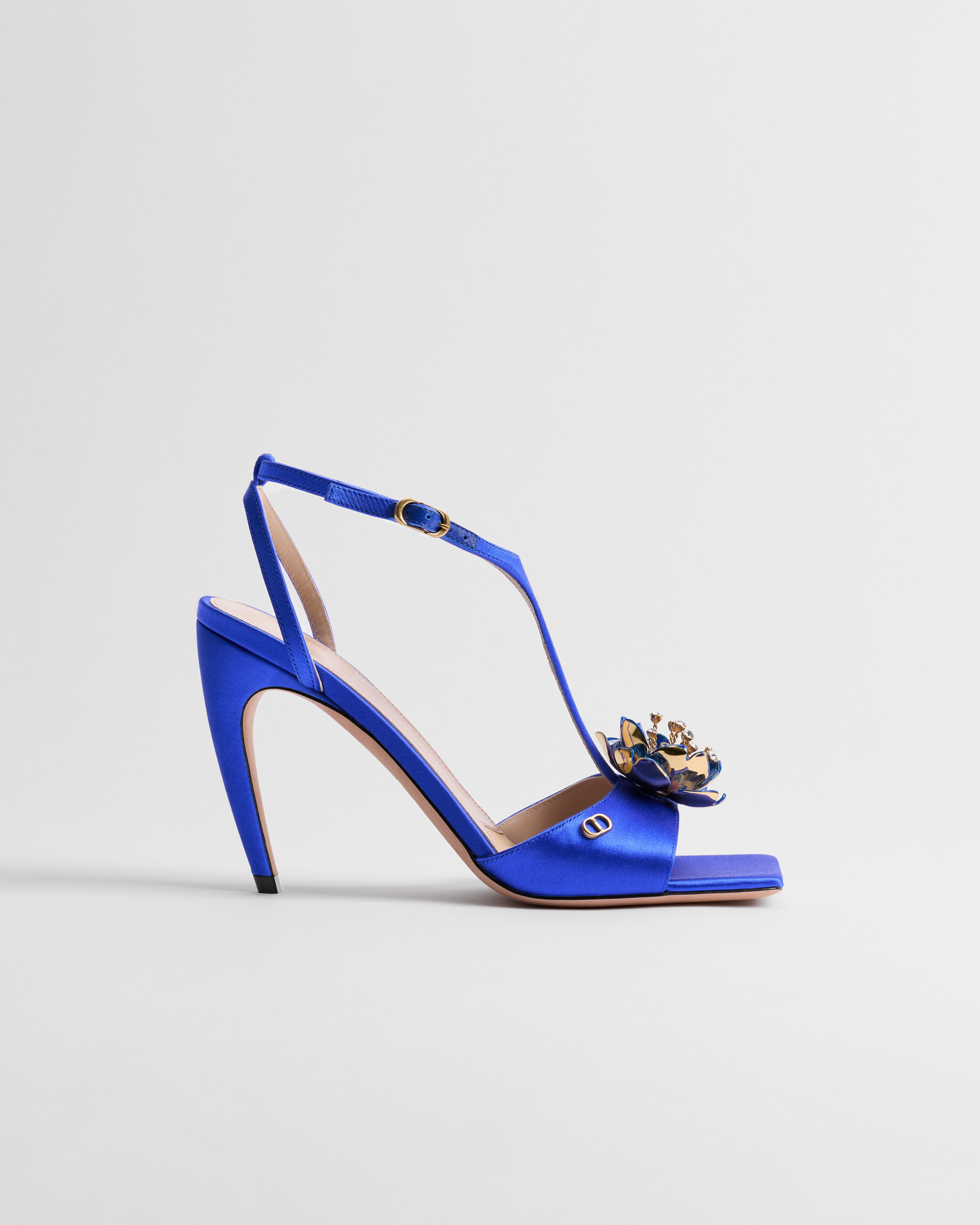 Dior Flora Sandalette Satin in Bluette E02