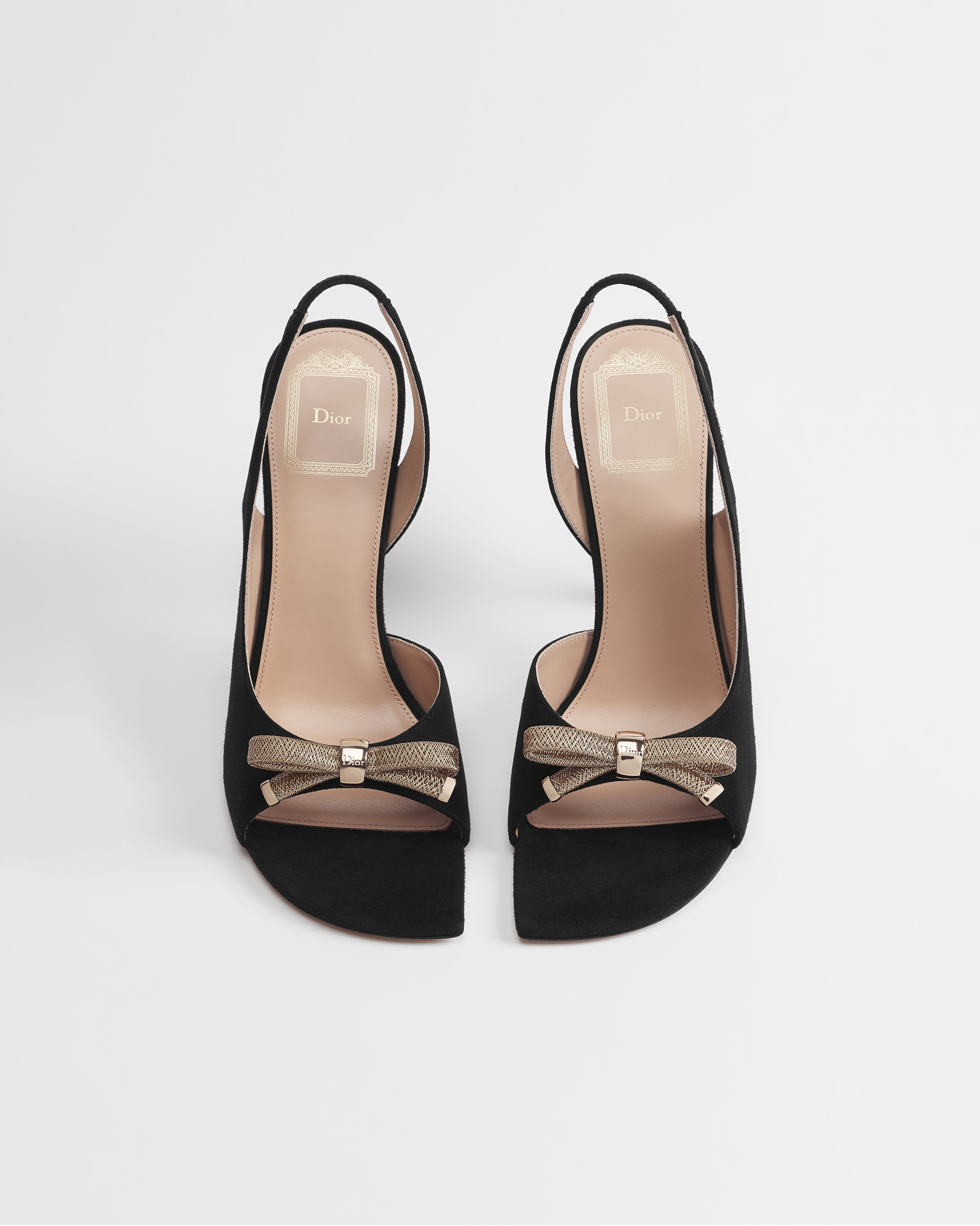 Dior Bow Heeled Slingback Sandal
