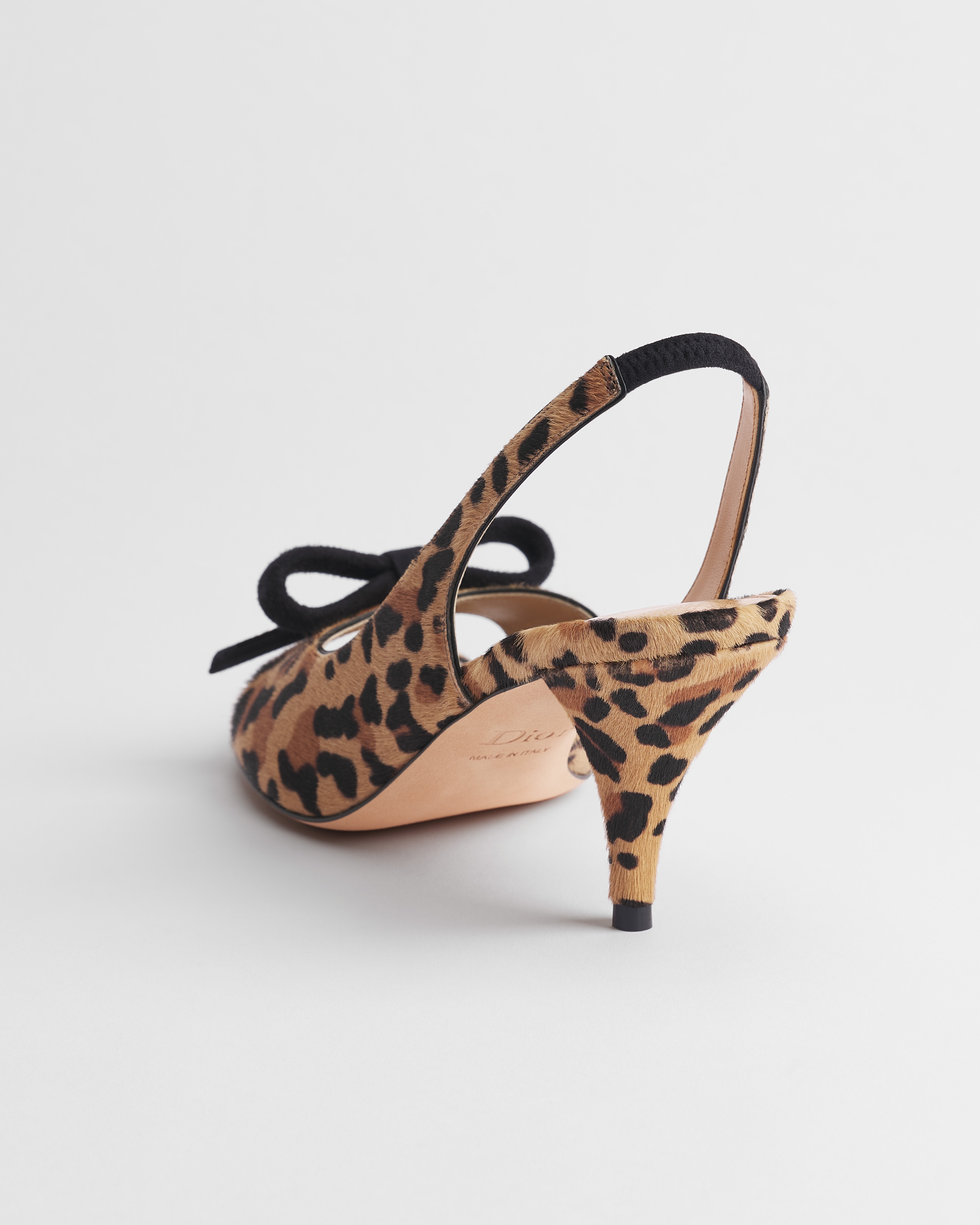Dior Bow Heeled Slingback Sandal