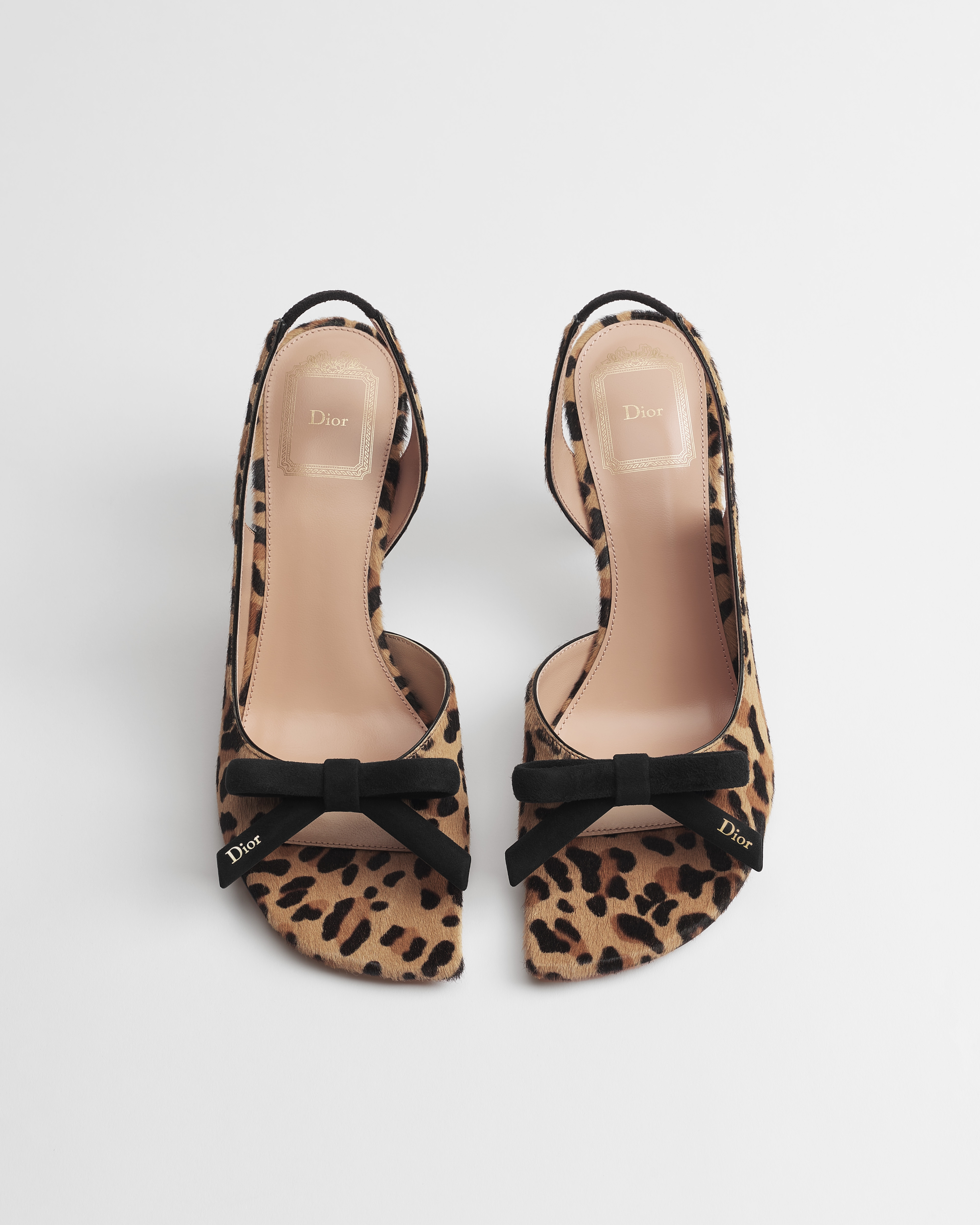Dior Bow Heeled Slingback Sandal