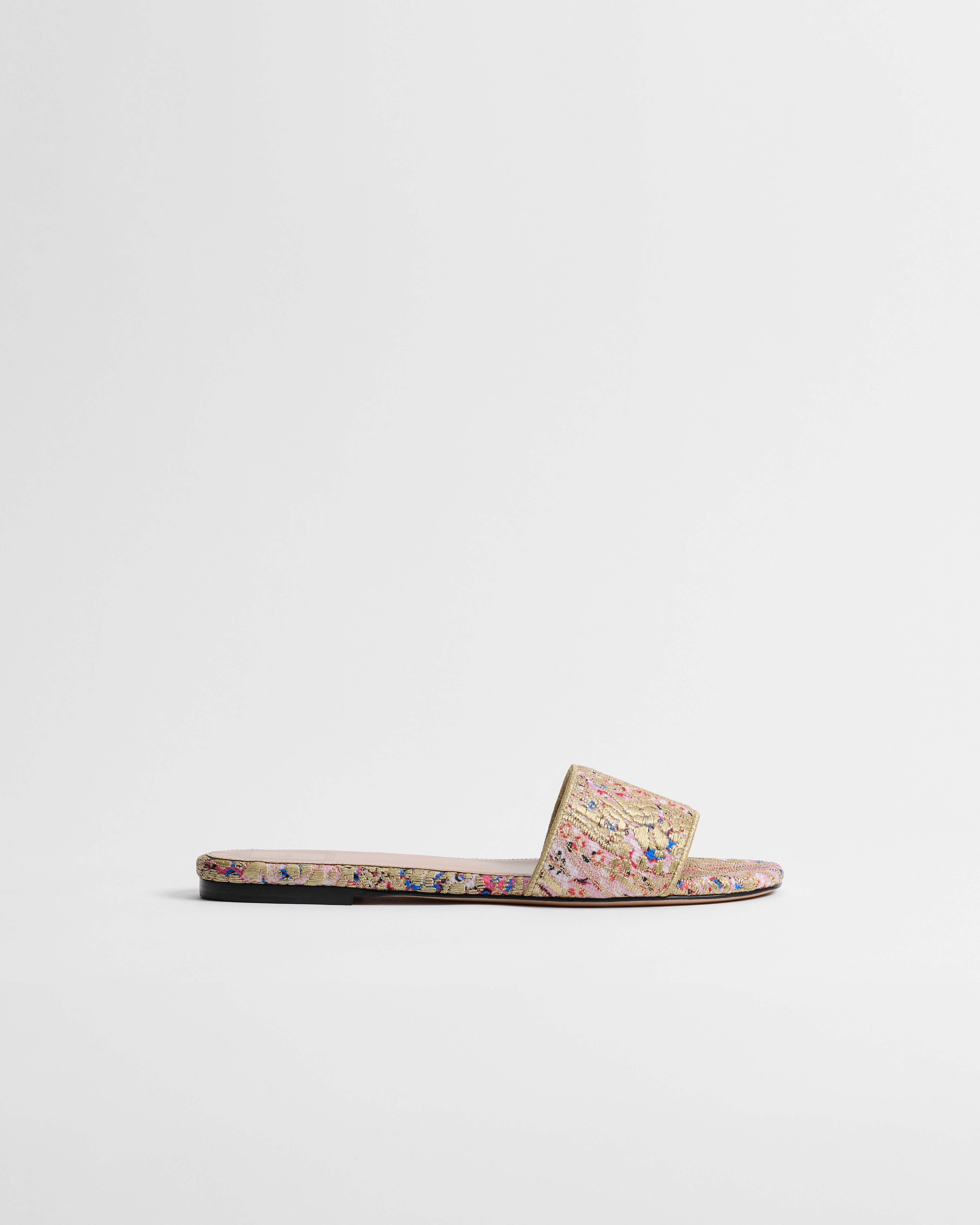 Mule Dior Médaillon Jacquard métallisé à motif Dior Byzance Ornemental multicolore E02