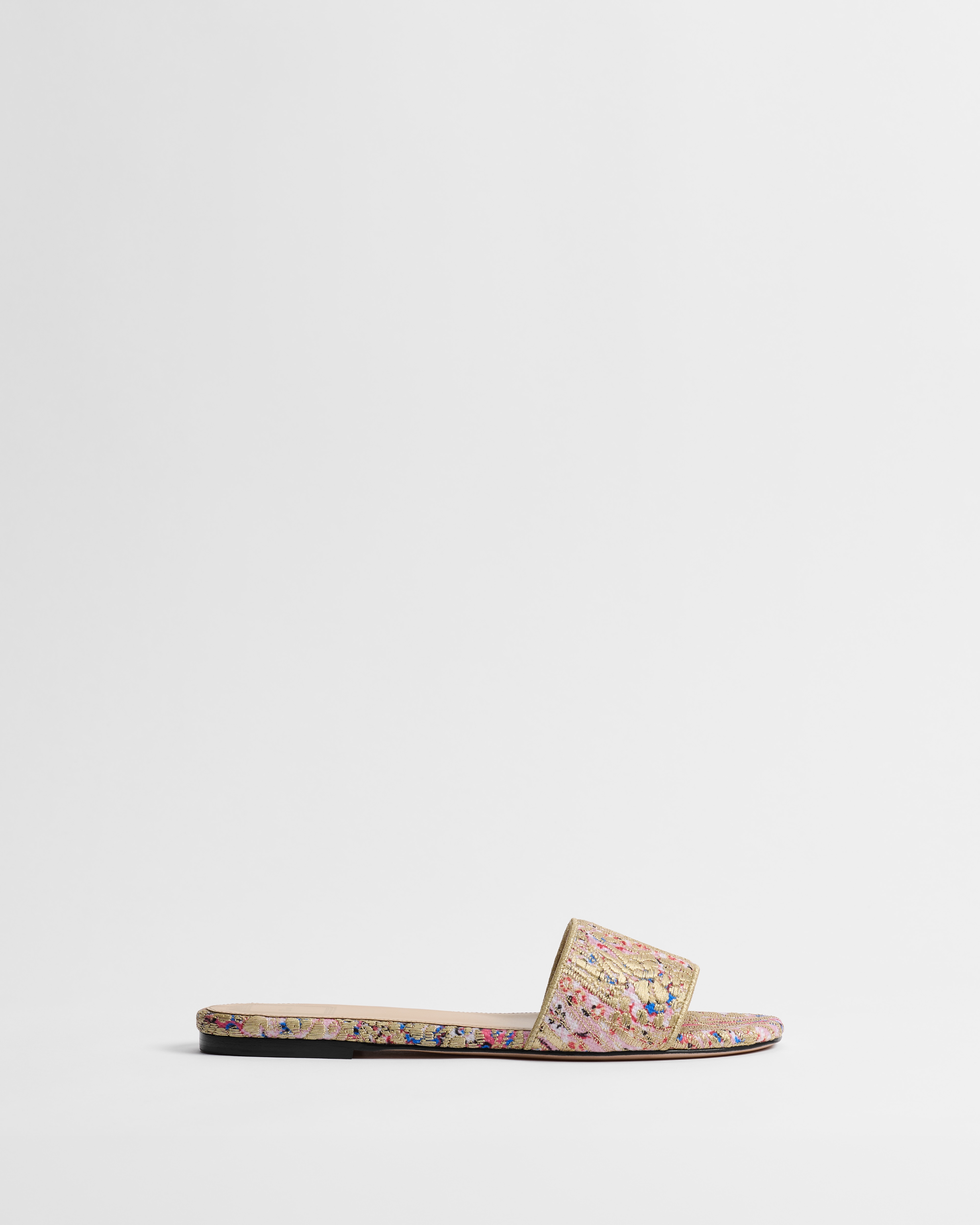 Mule Dior Médaillon Dior Byzance Ornemental en jacquard metalizado multicolor E02