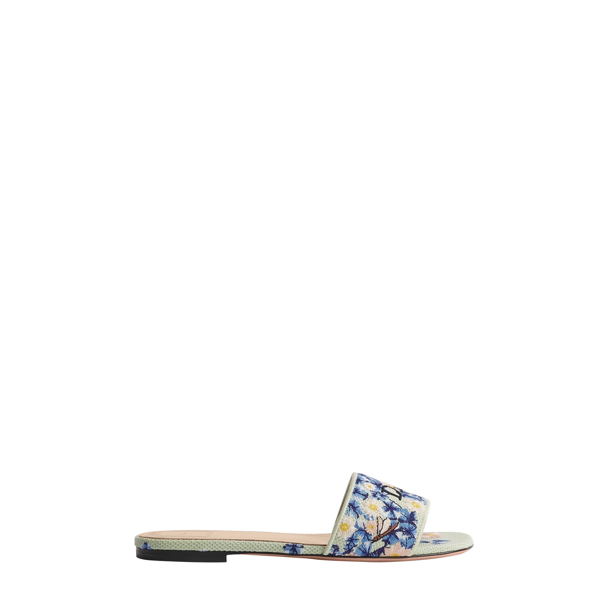 Blue Dior Water Lily Embroidered Cotton