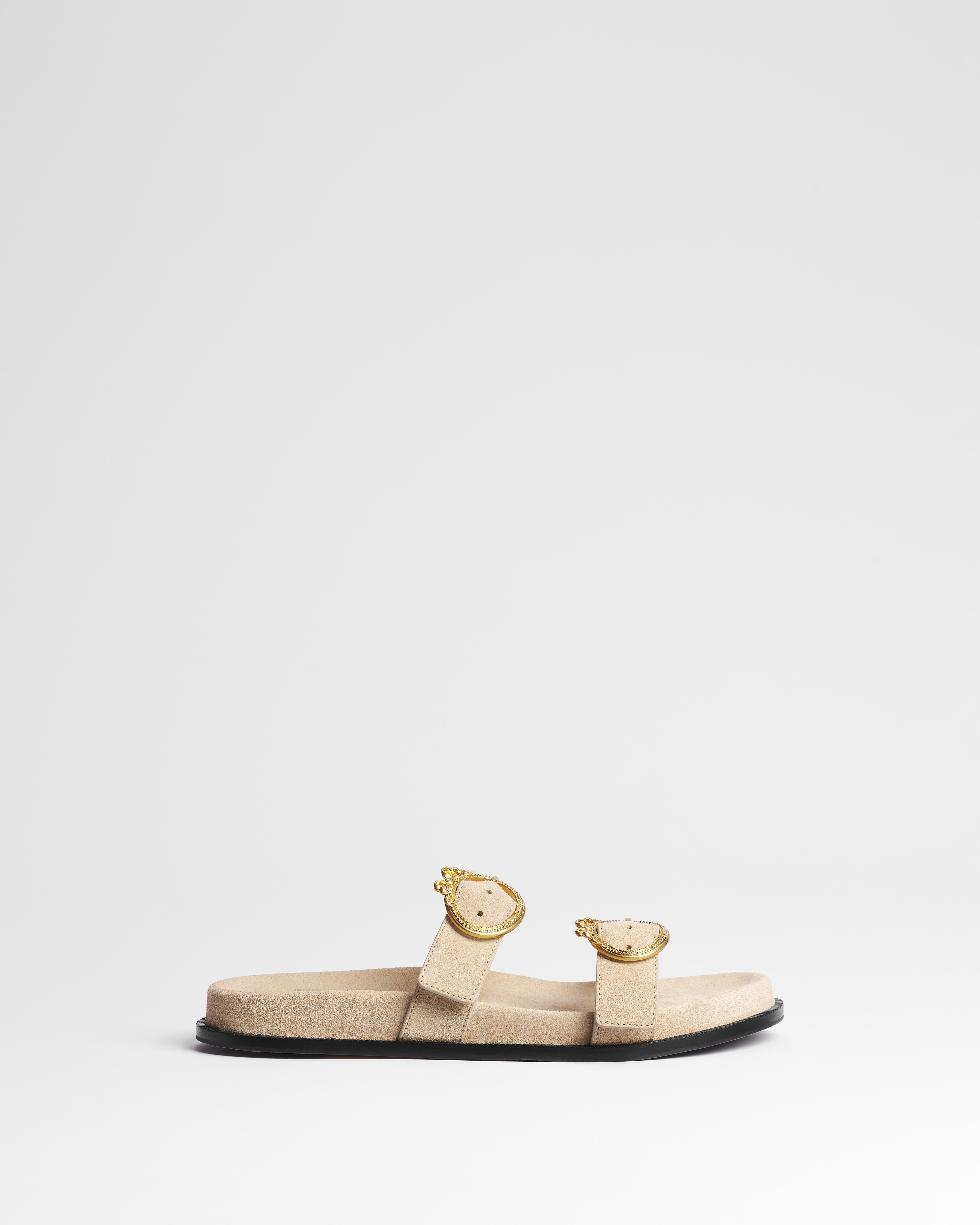 Dior Médaillon Buckle Slide Trench Suede Calfskin E02