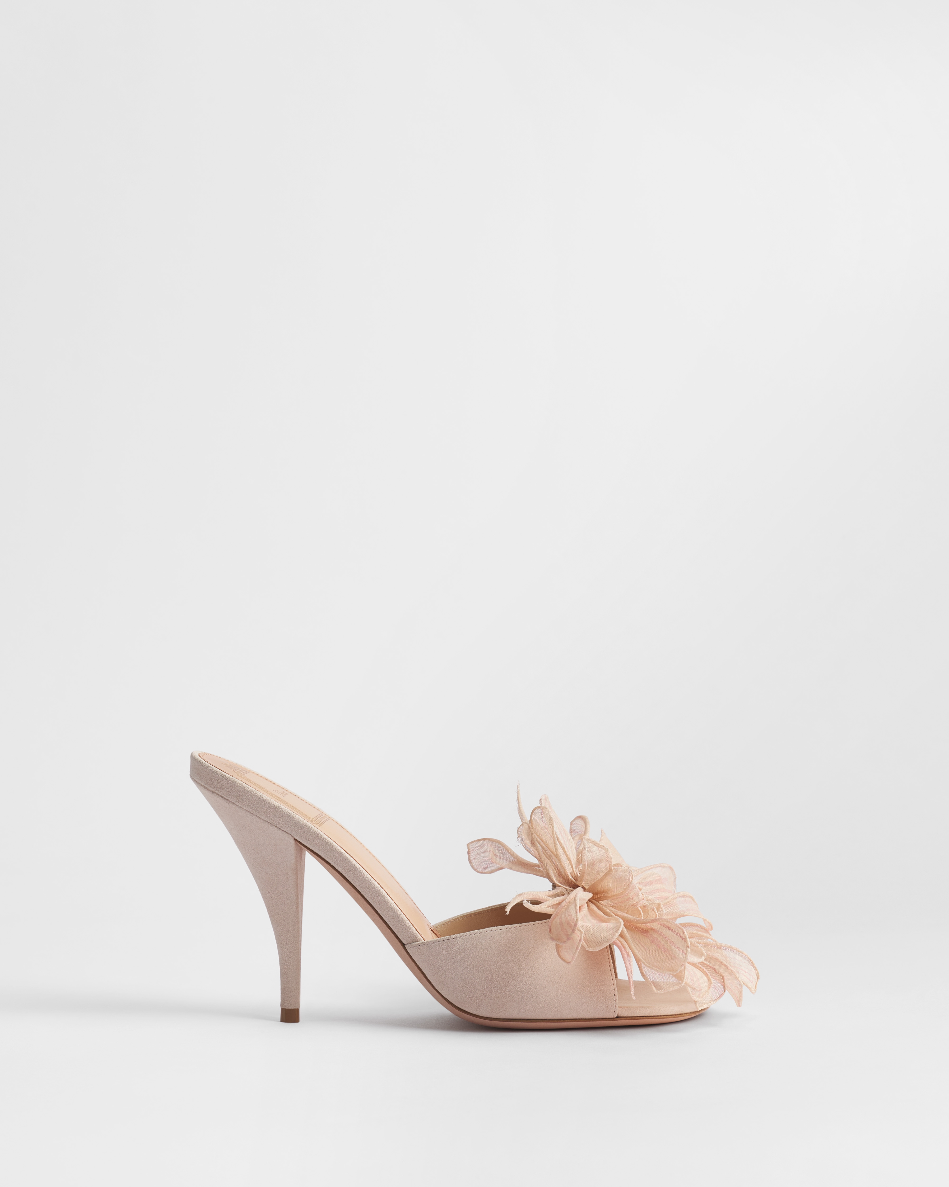 Dior Blossom Slide mit Absatz Ziegenveloursleder in Rosenquarz E02