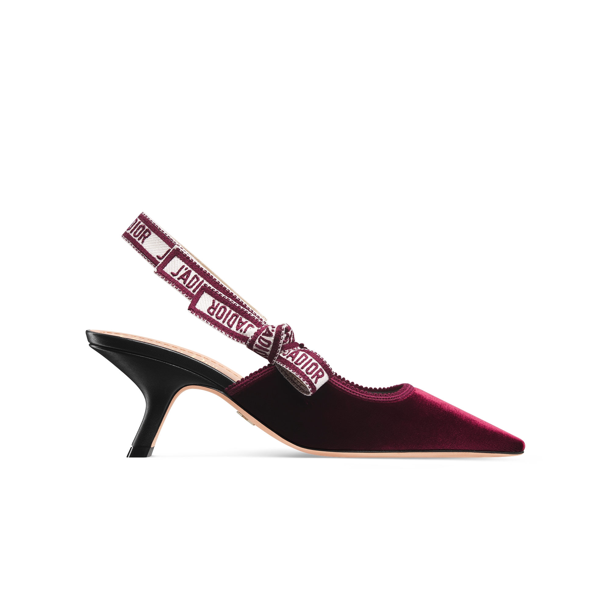 J'Adior Slingback Pump Scarlet Red Velvet E02