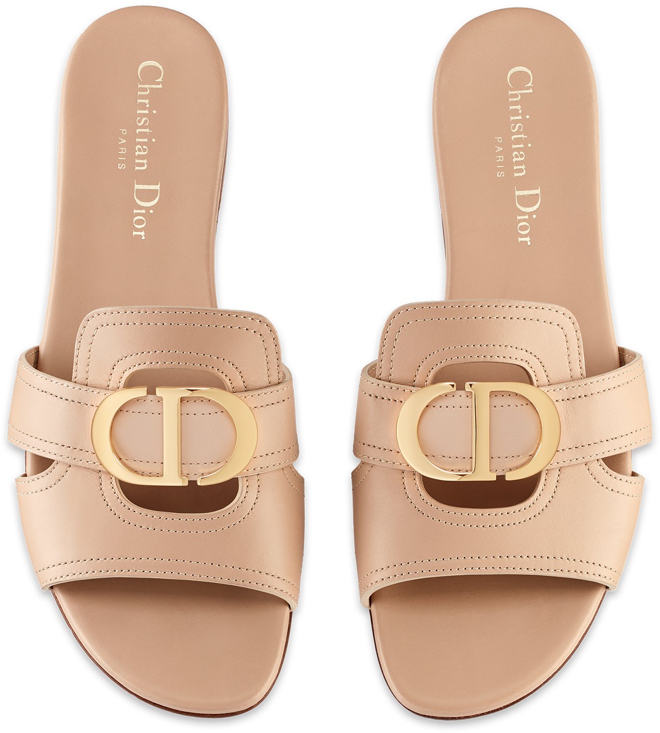 30 Montaigne Slide Nude Calfskin | DIOR