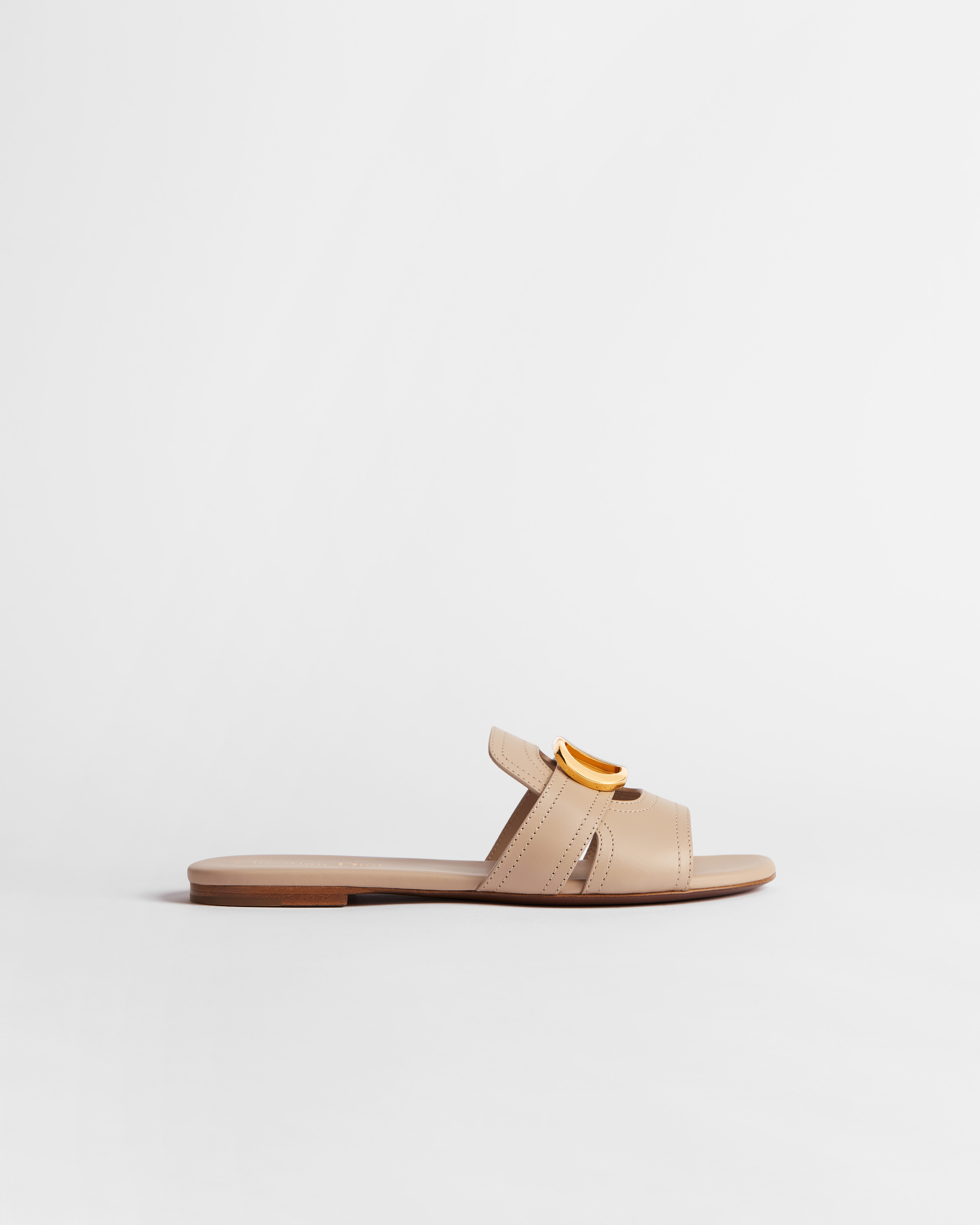 30 Montaigne Slide Beige Calfskin E02
