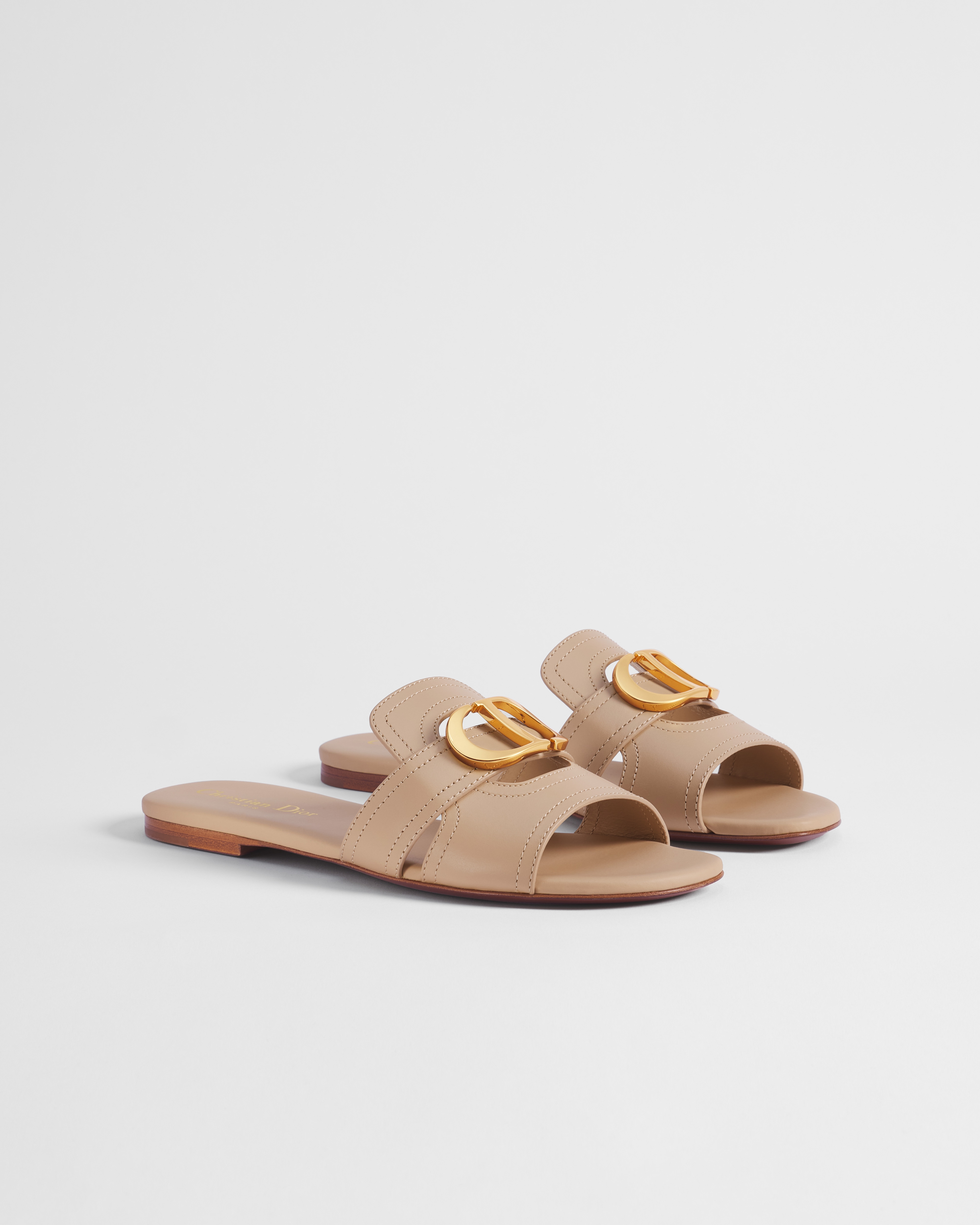 Mule 30 Montaigne Cuir de veau beige E03