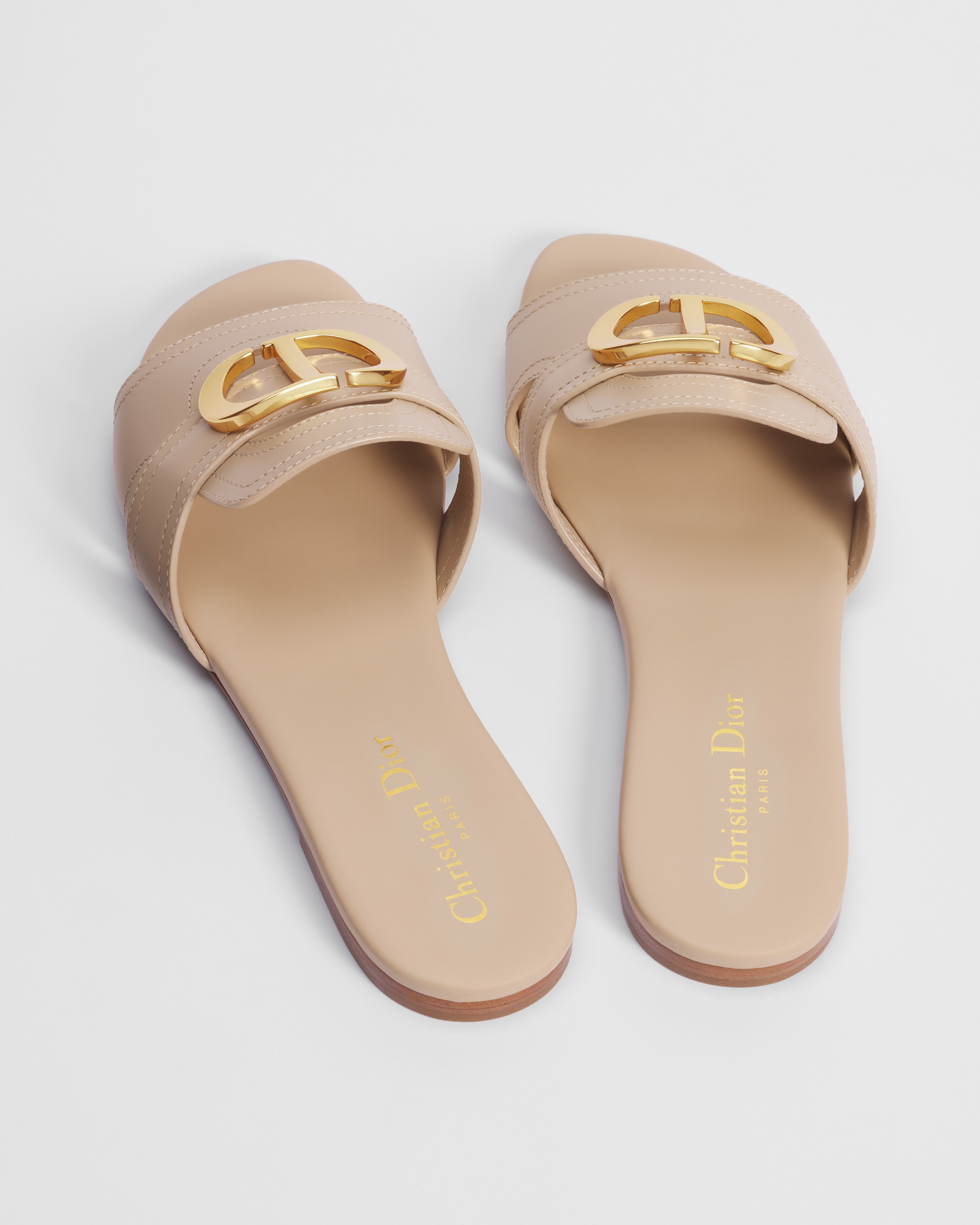 Mule 30 Montaigne Cuir de veau beige E09