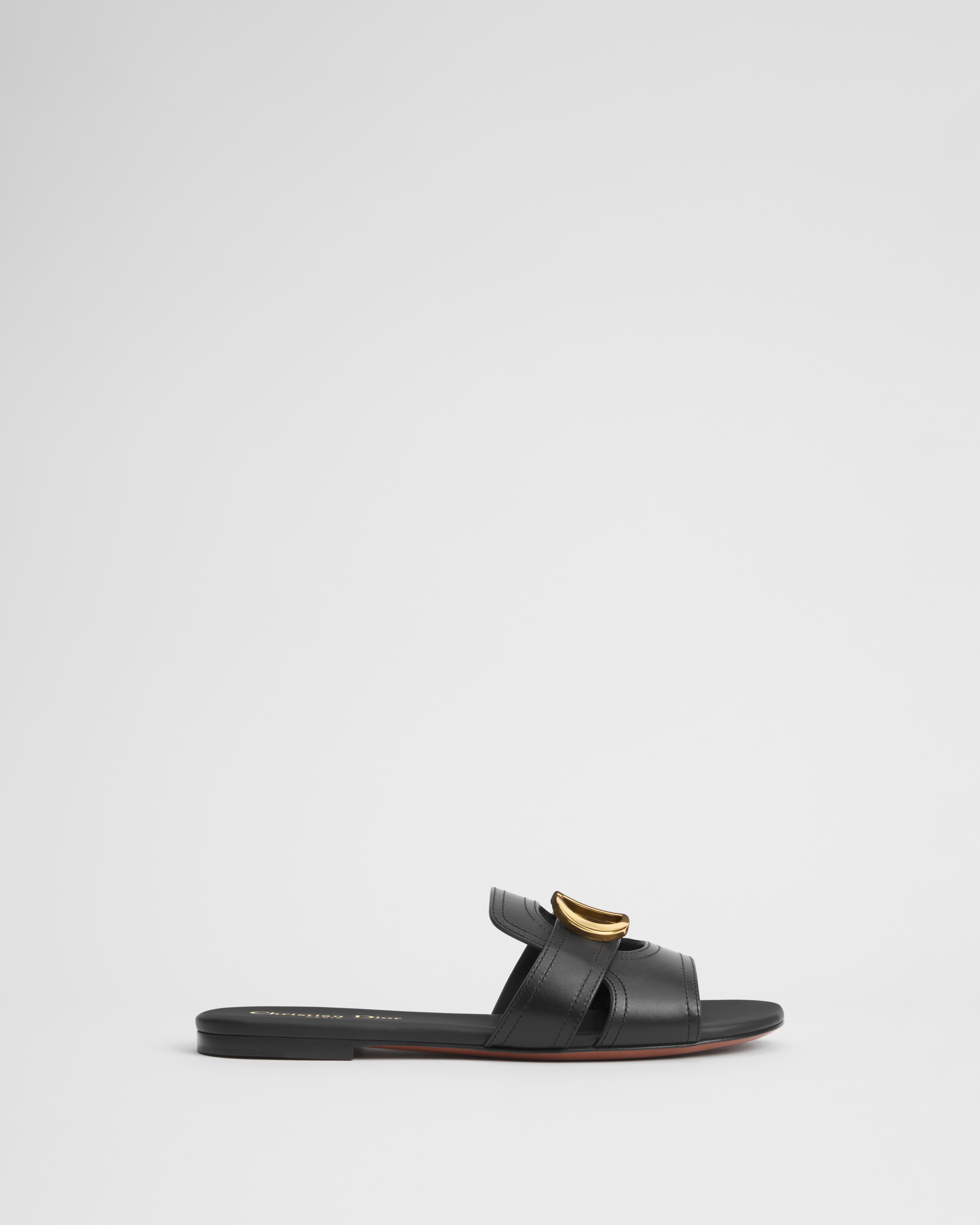 30 Montaigne Slide Black Calfskin E02