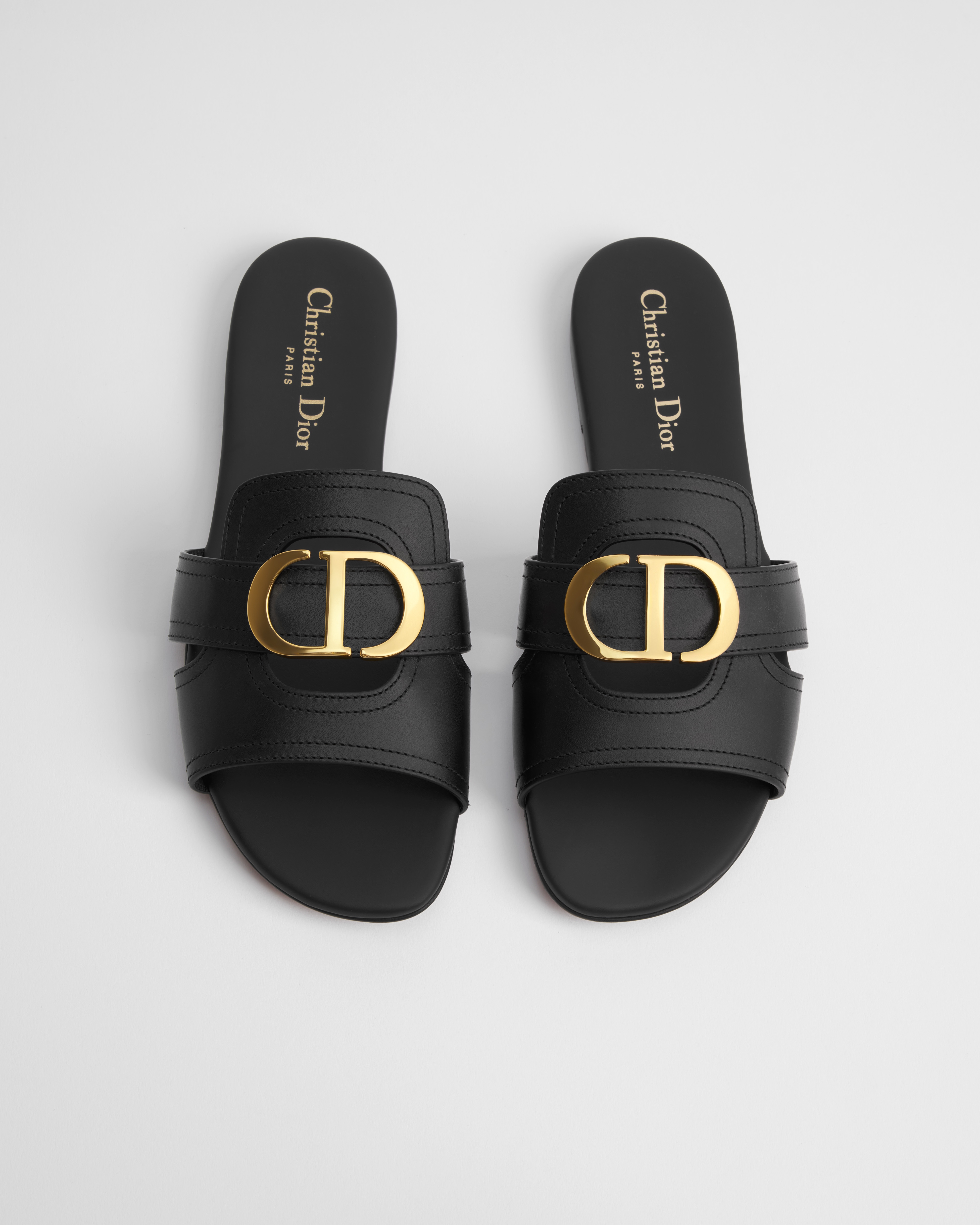 Mule 30 Montaigne Cuir de veau noir E06