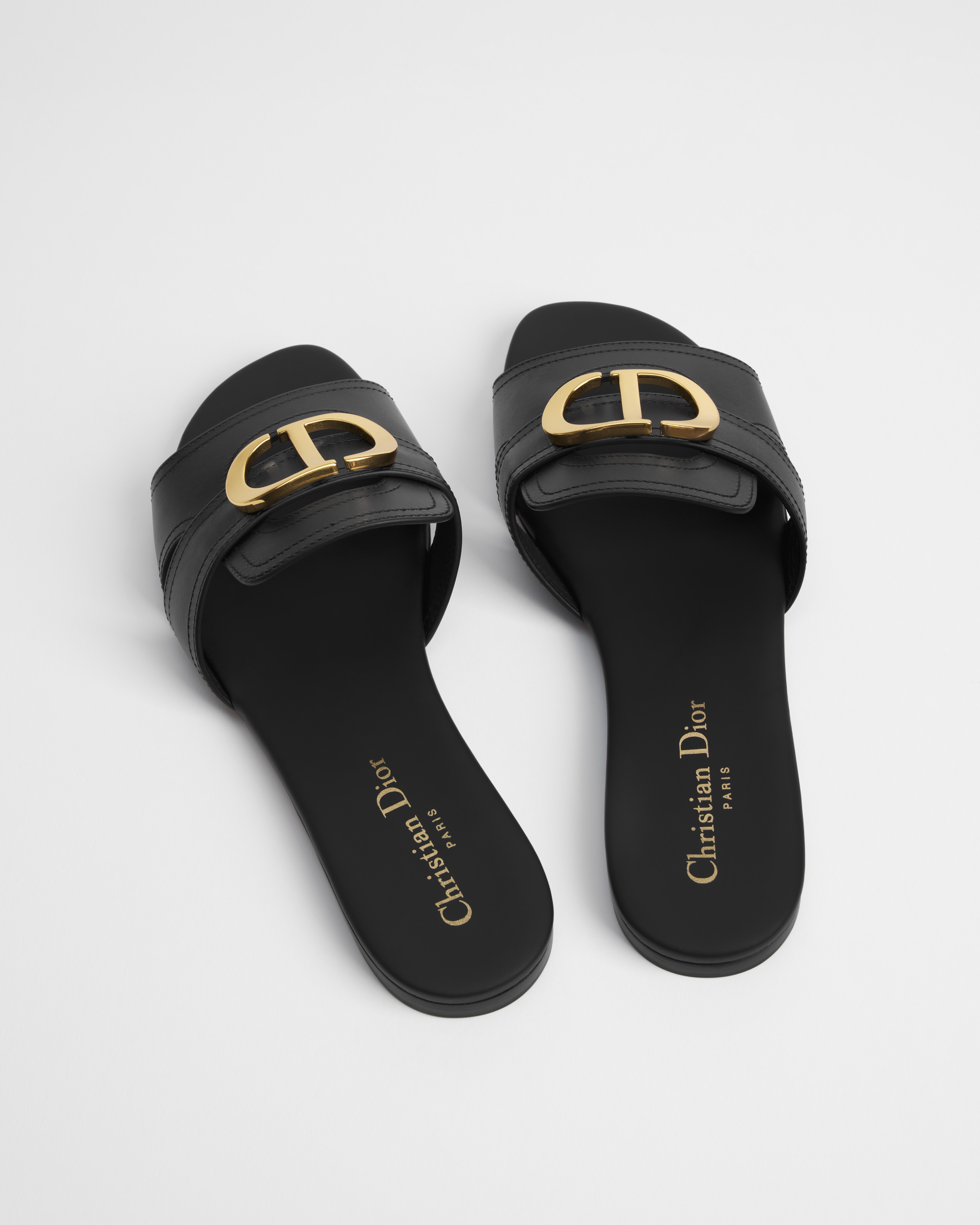 Mule 30 Montaigne Cuir de veau noir E09