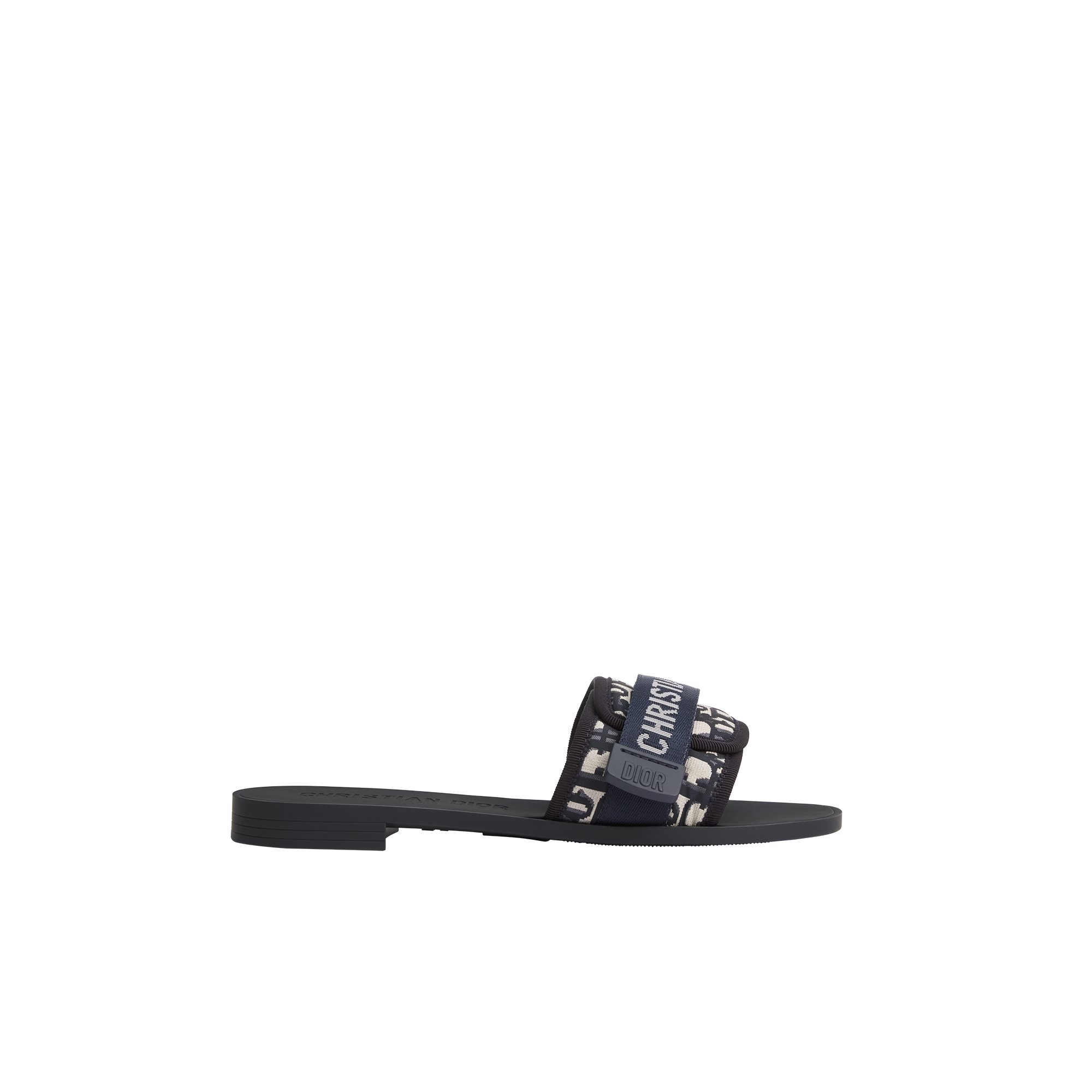 Dio(r)evolution Slide Shiny Technical Fabric with Deep Blue Dior Oblique Print E02