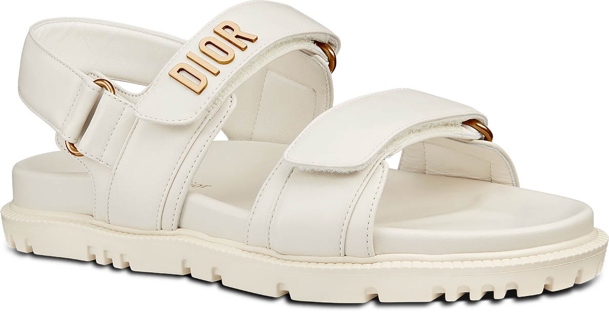 Dioract Sandal White Lambskin | DIOR